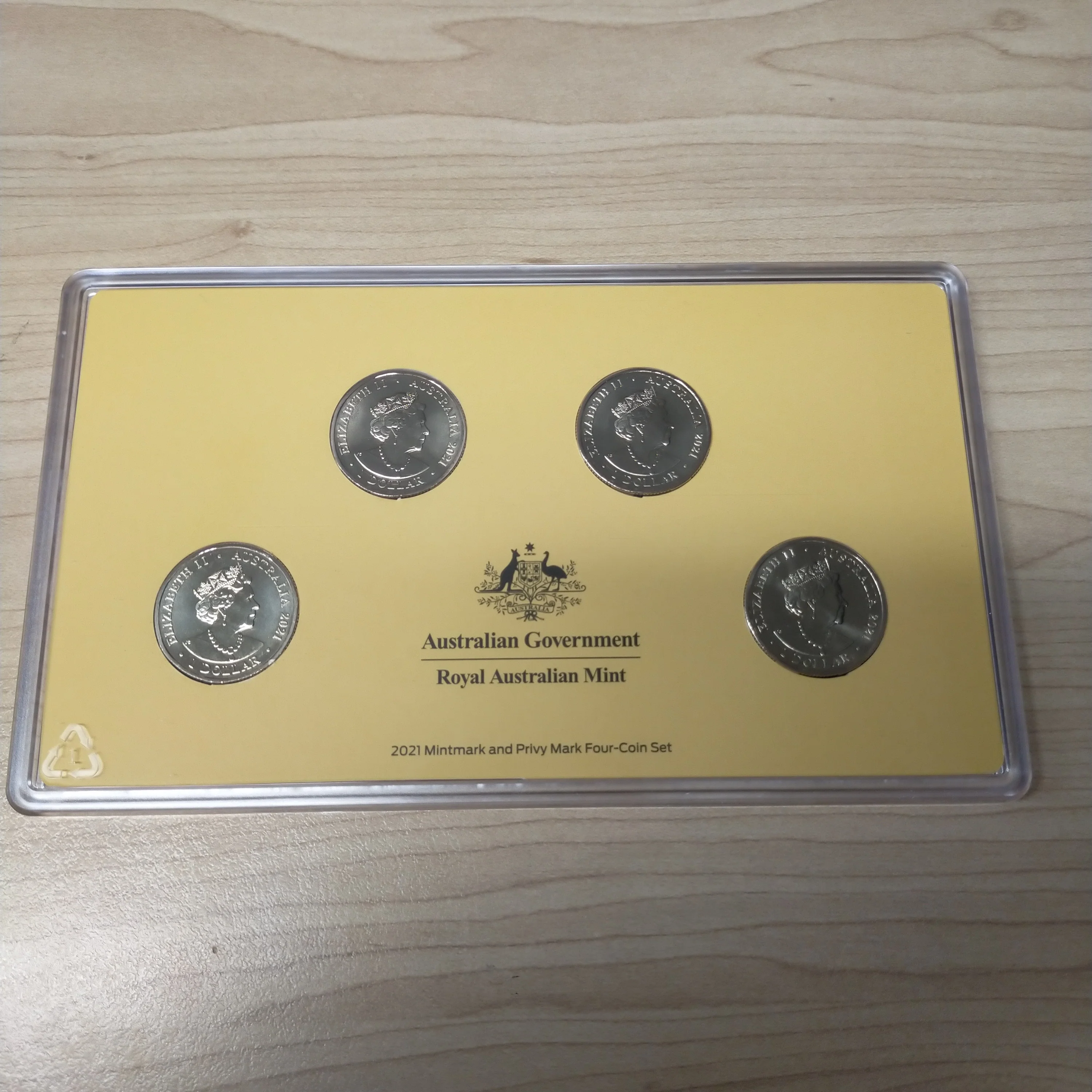 Australia 2021 Royal Australian Mint $1 Heroes of the Sky Air Force Centenary Mintmark and Privy Mark Coin Set of 4 - Image 3