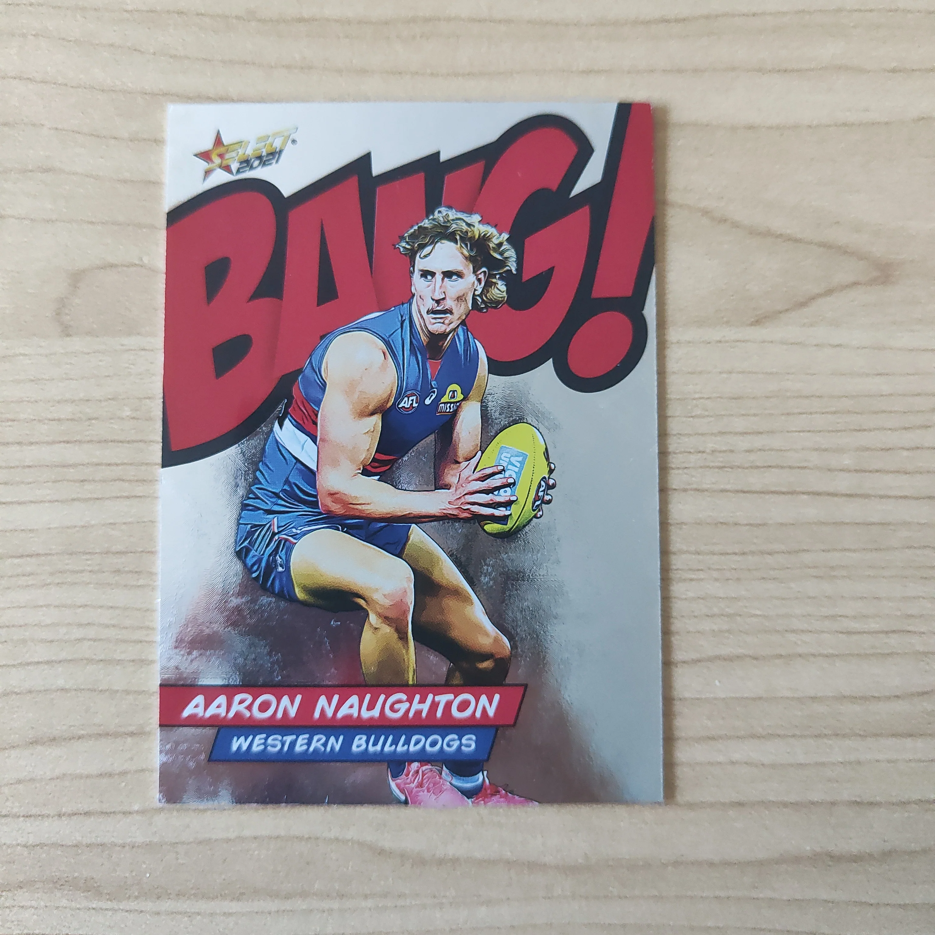 2021 Select Bang Aaron Naughton Western Bulldogs LOW NUMBER No.001/210