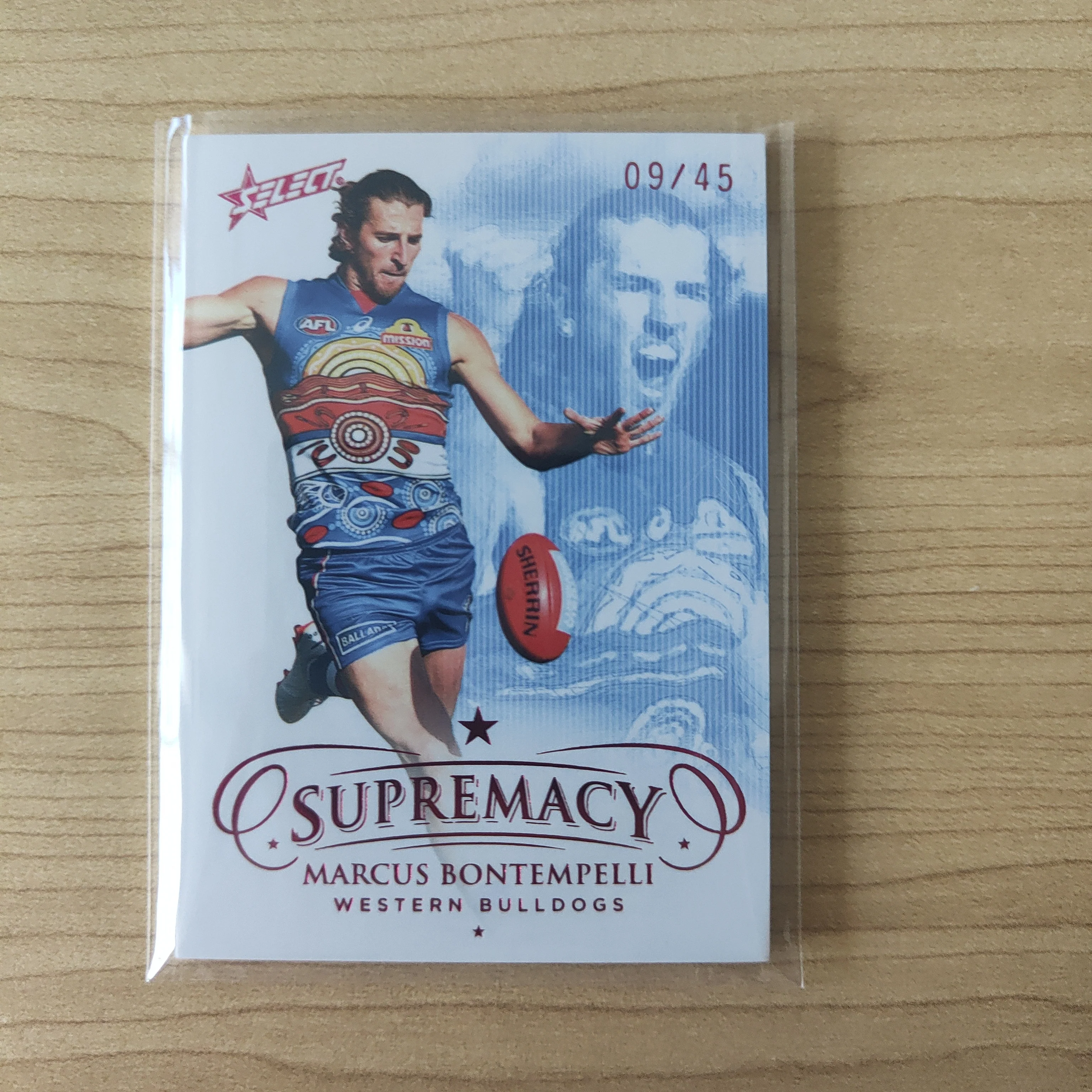 2021 Select Supremacy Base Card Marcus Bontempelli Western Bulldogs LOW NUMBER No.09/45
