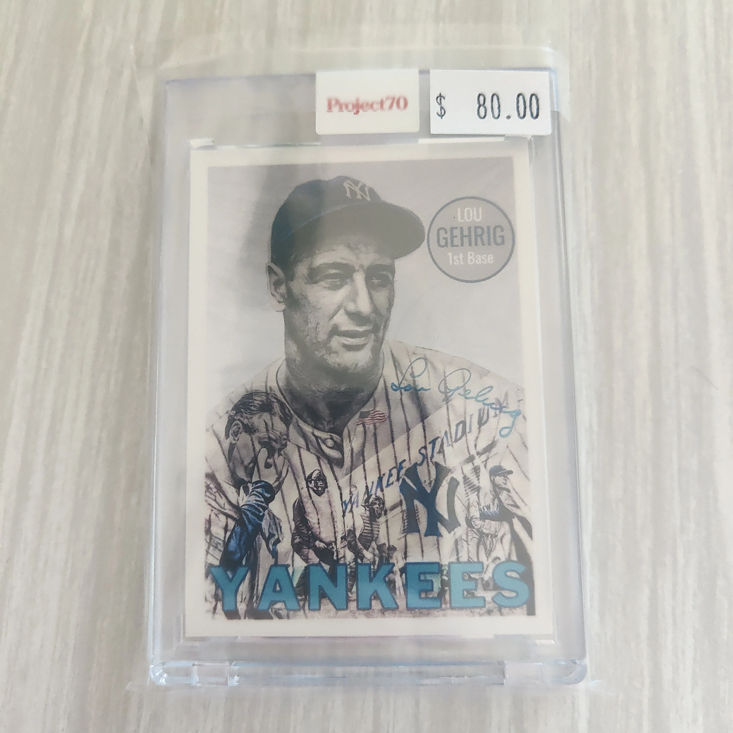 2021 Topps Project 70 Lou Gehrig Card #70 Artist Lauren Taylor Baseball Card