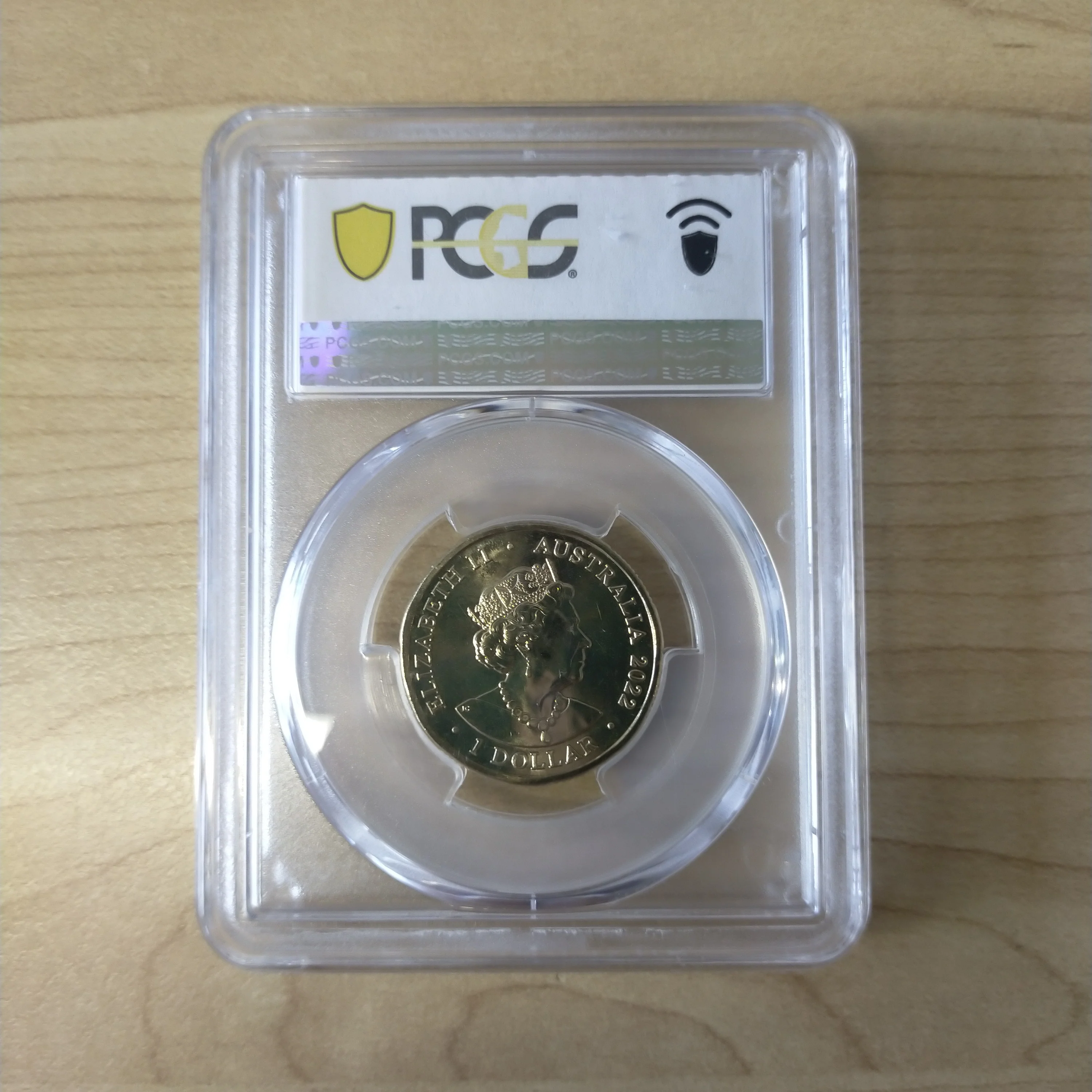 2022 $1 X Crux Aussie Coin Hunt PCGS Graded MS68 Slabbed Coloured Coin - Image 2