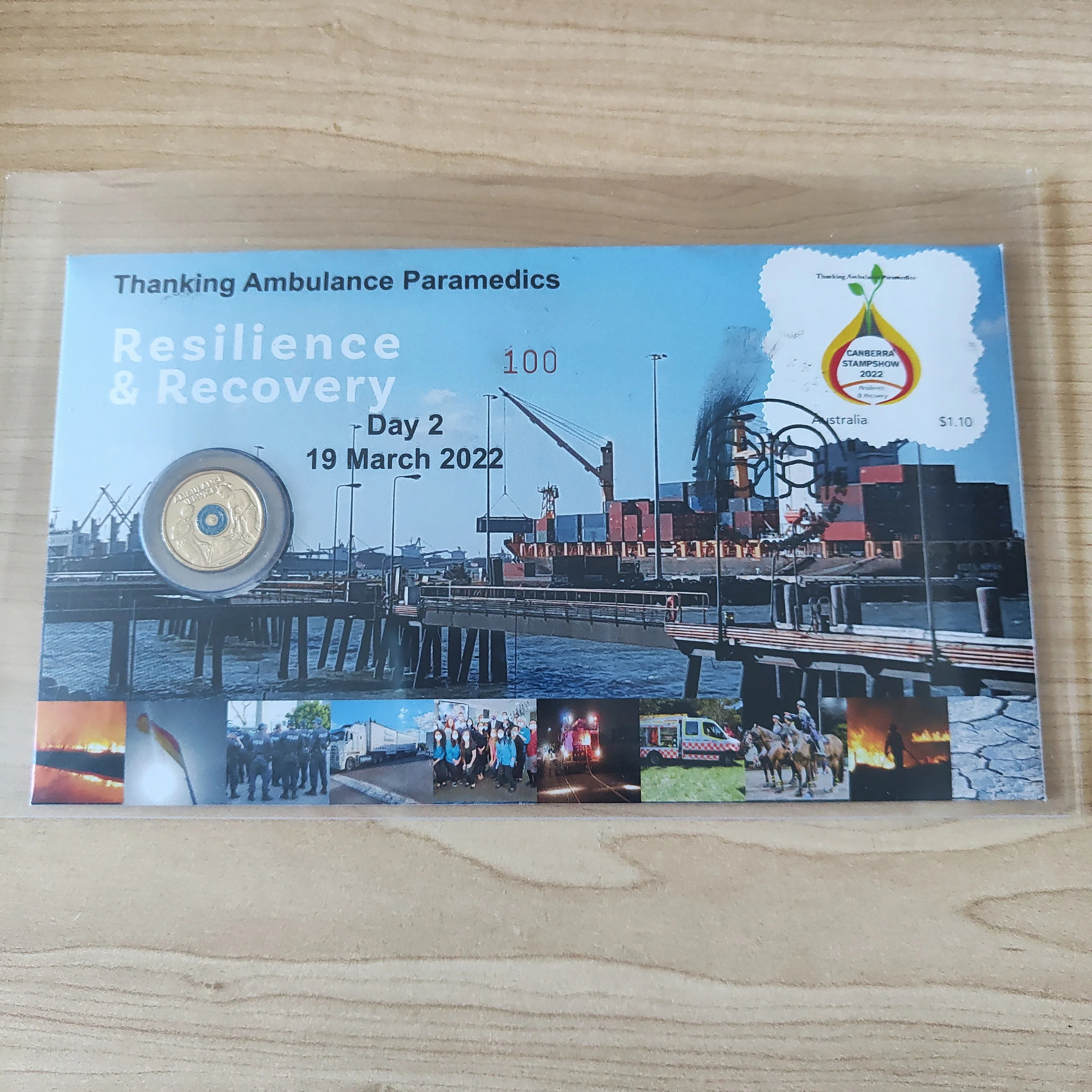 2022 $2 3 x Resilience & Recovery Canberra Stamp Show Limited Edition PNC Set No.100/100 - Image 3