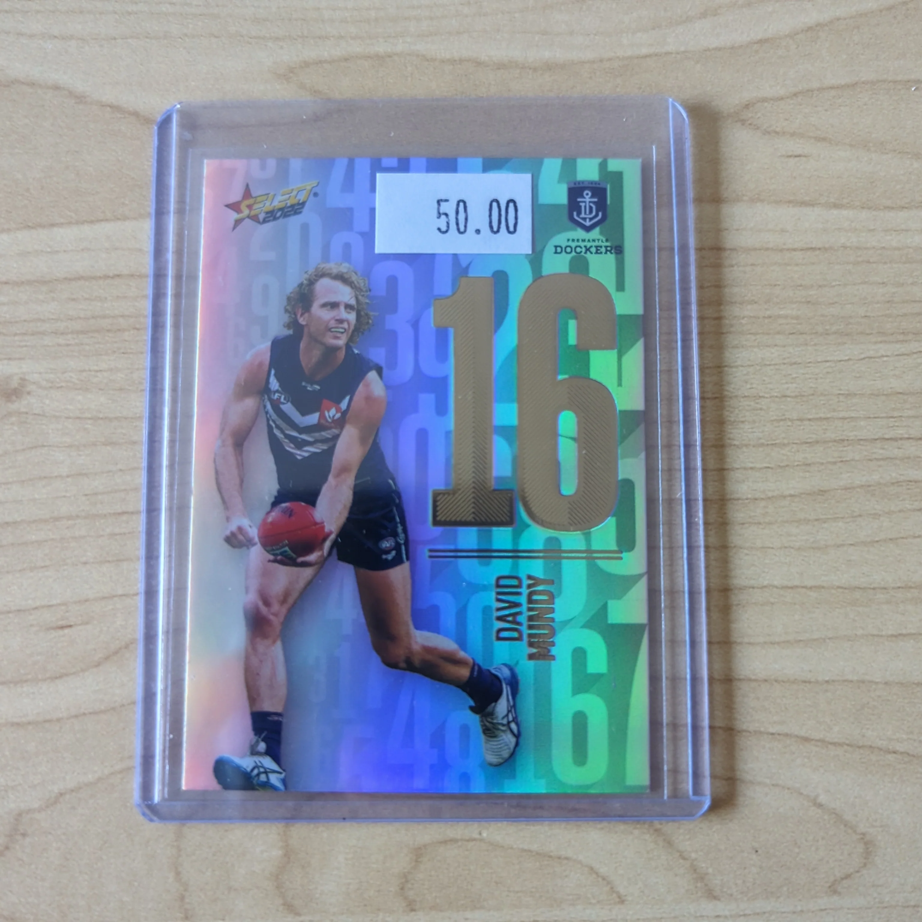 2022 AFL Footy Stars Numbers Daylight David Mundy Fremantle LOW NUMBER 001/190