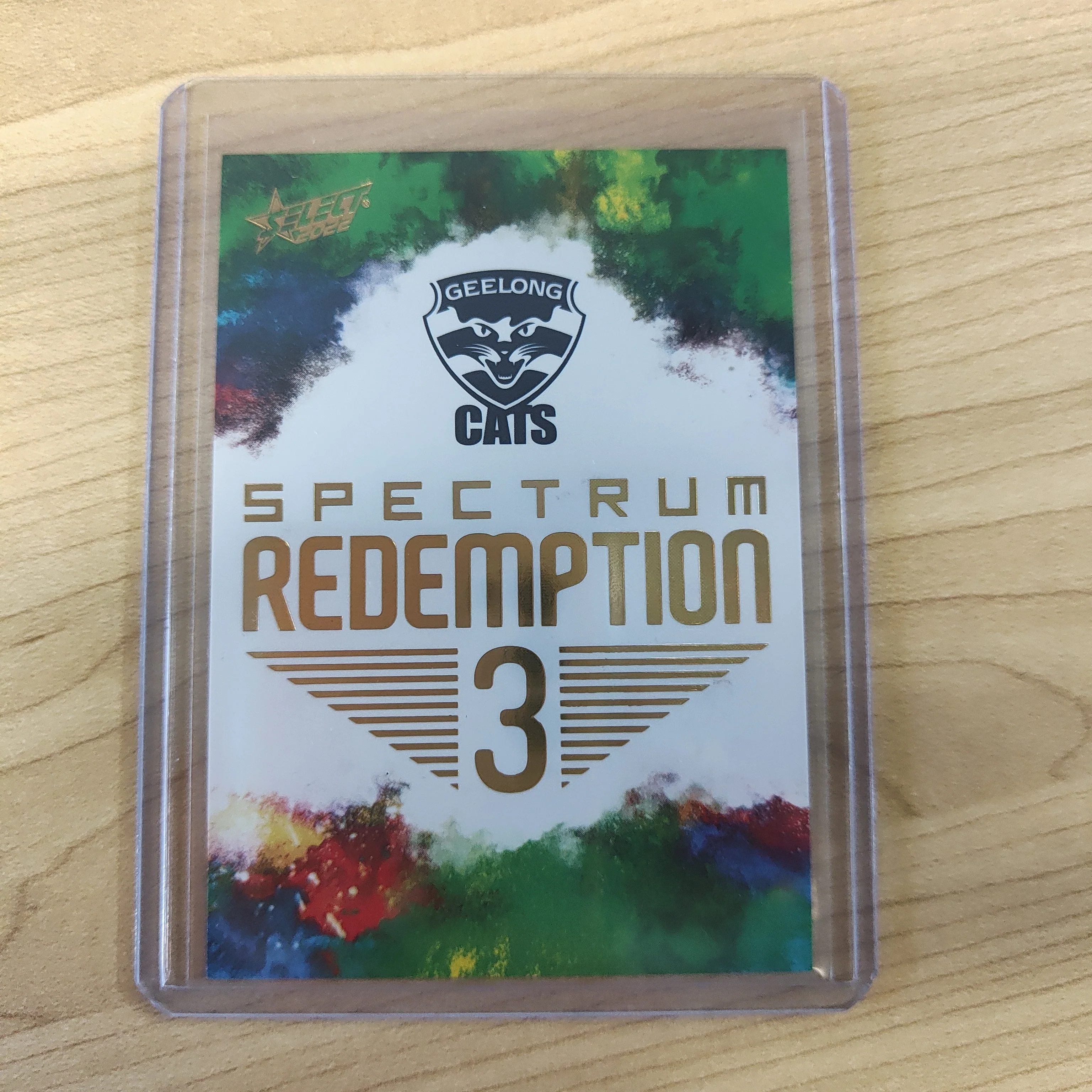 2022 AFL Footy Stars Spectrum Redemption 3 Geelong Cats Card 086/125