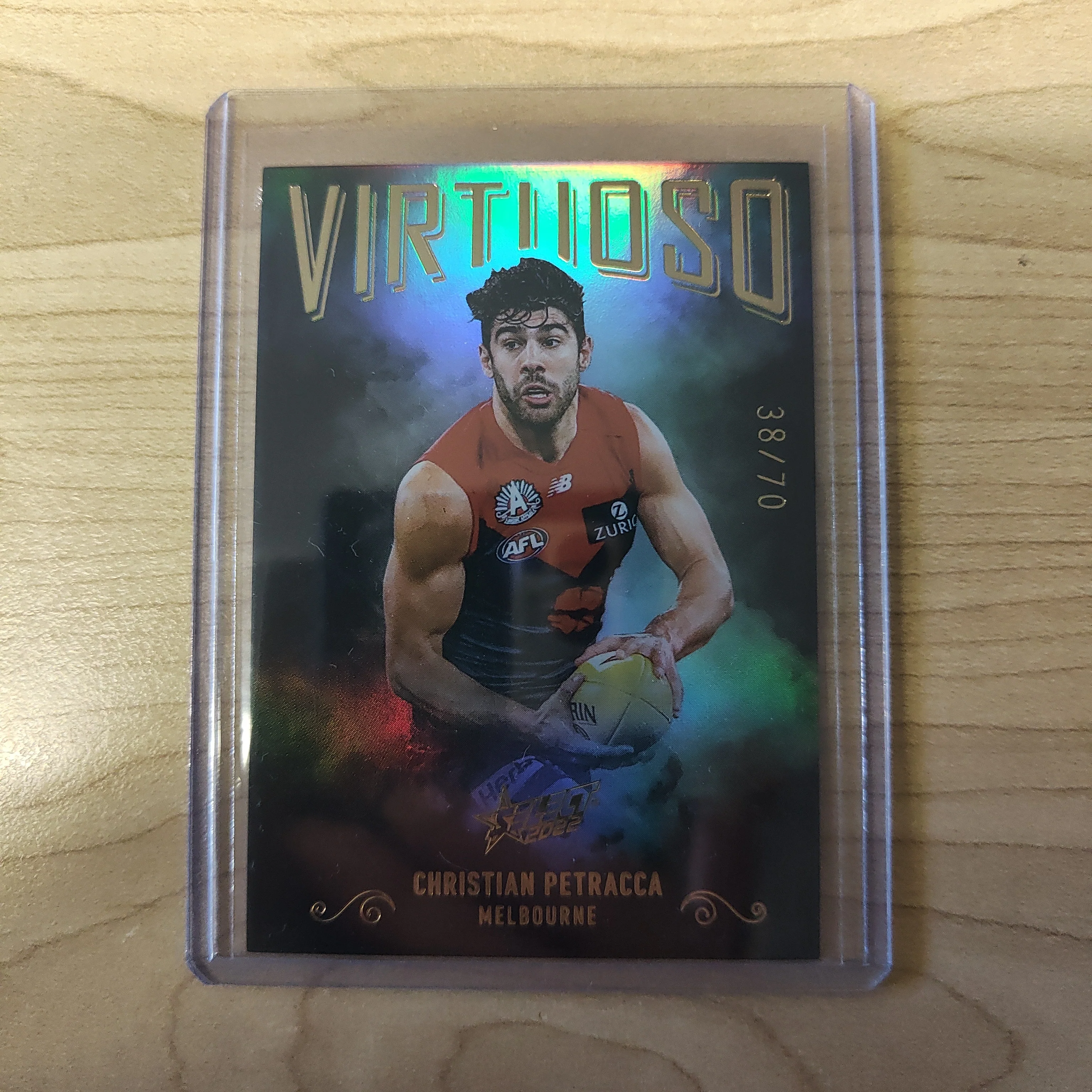 2022 AFL Select Footy Stars Virtuoso Christian Petracca Melbourne 38/70