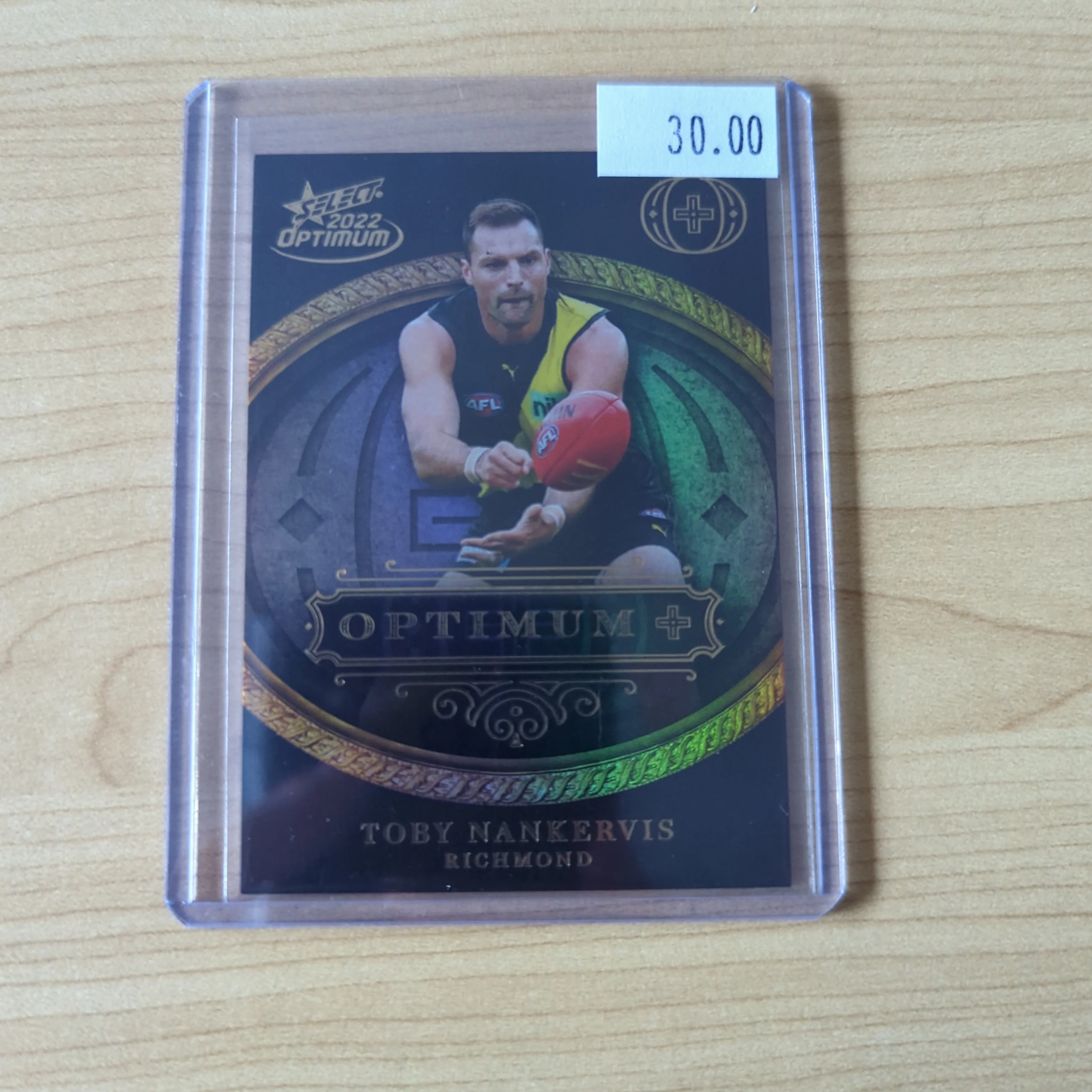 2022 AFL Select Optimum Plus Parallel Toby Nankervis Richmond No.39/115