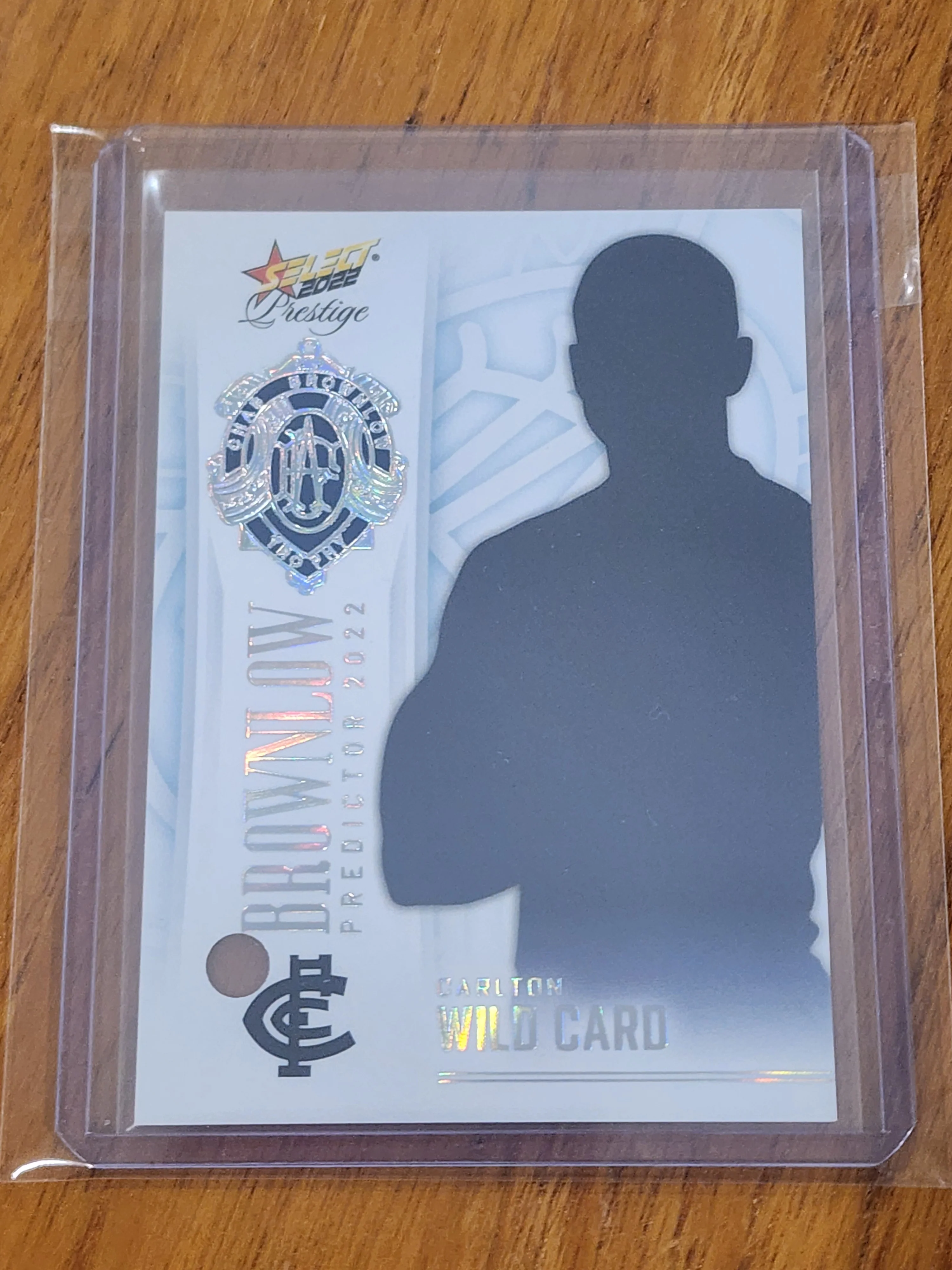 2022 AFL Select Prestige Brownlow Predictor Wild Card And Signed Booklet Platinum Patrick Cripps Carlton 43/60 - Image 3