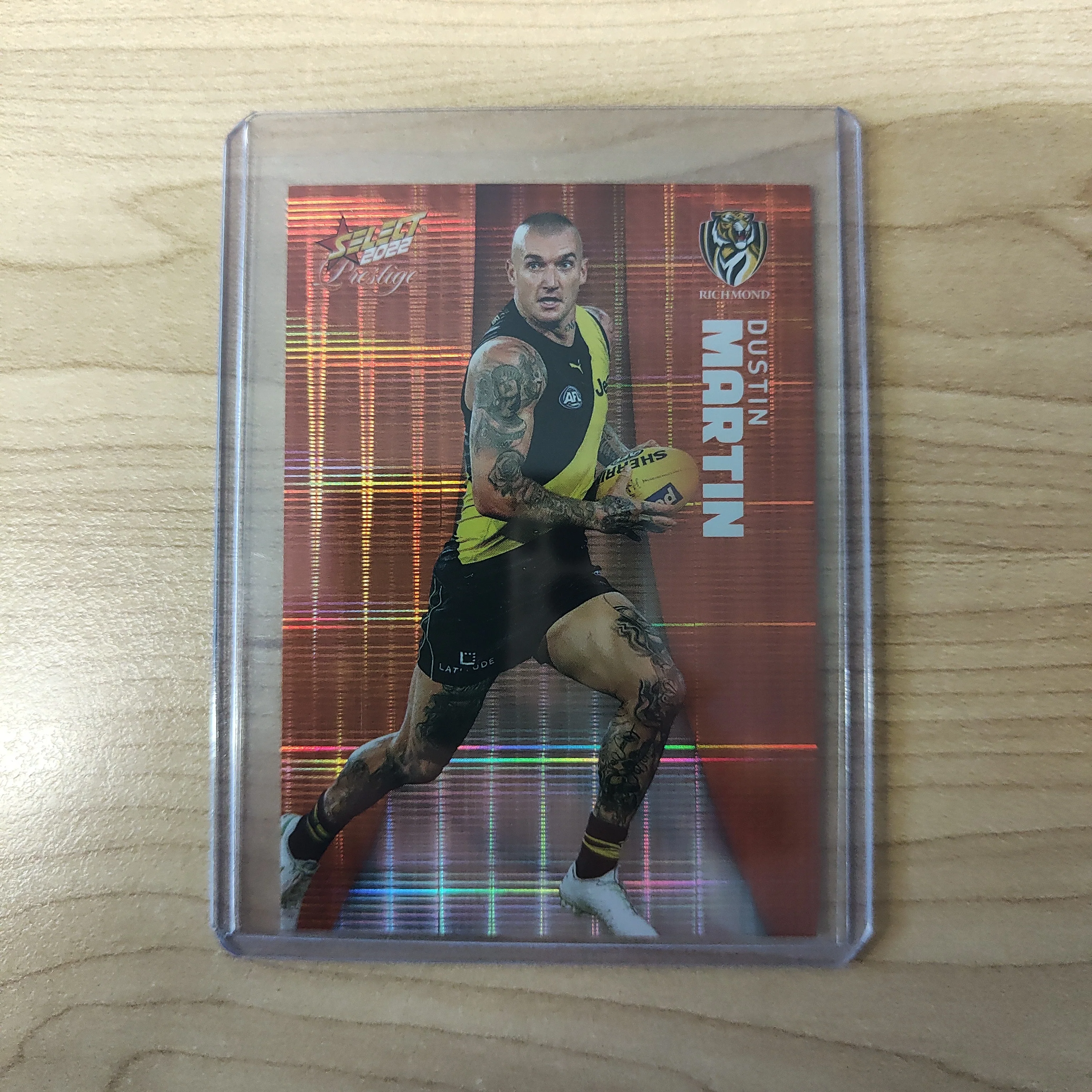 2022 AFL Select Prestige Orange Parallel Dustin Martin Richmond No.061/210