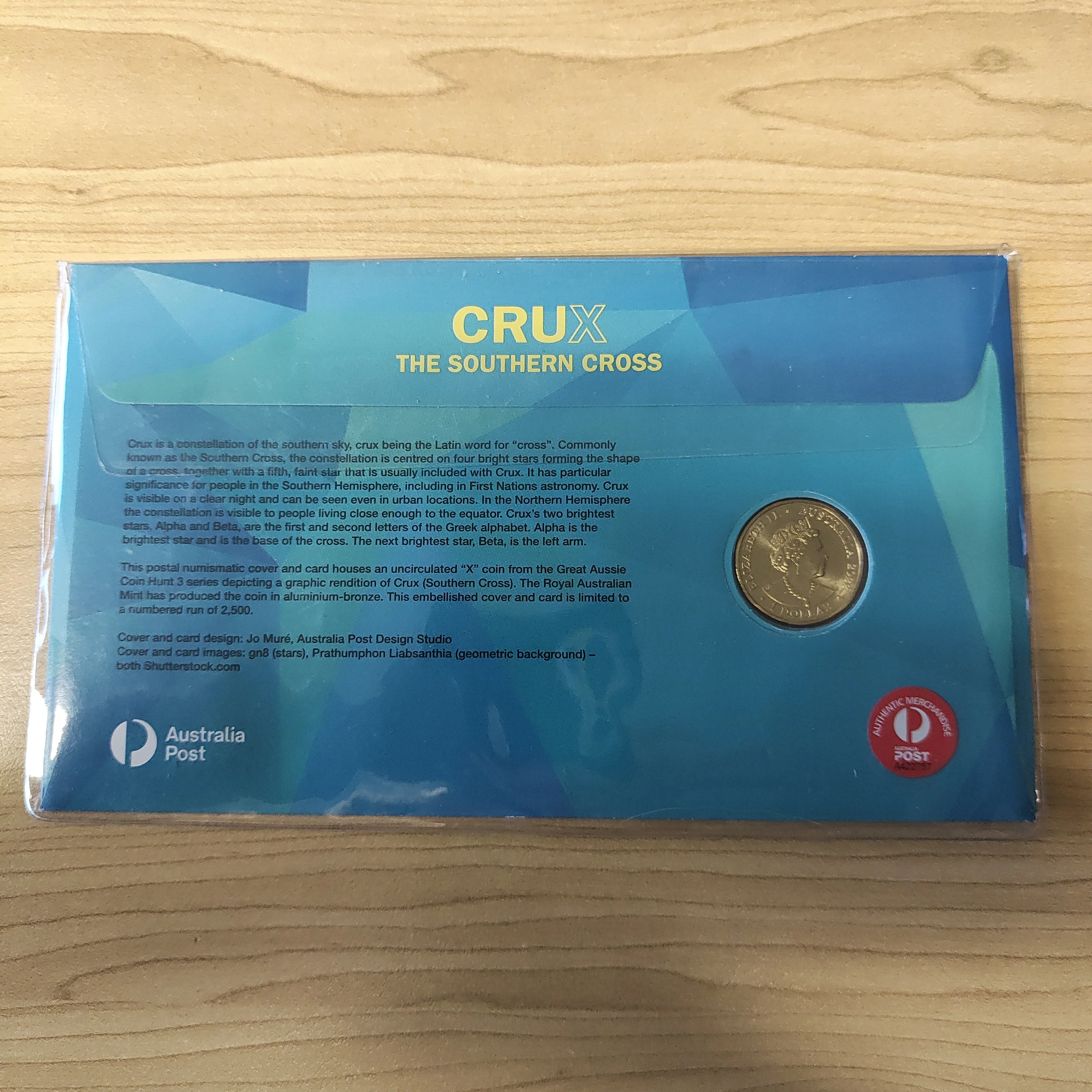 2022 Australia $1 Crux The Southern Cross PNC Limited Edition Overprinted - Image 2