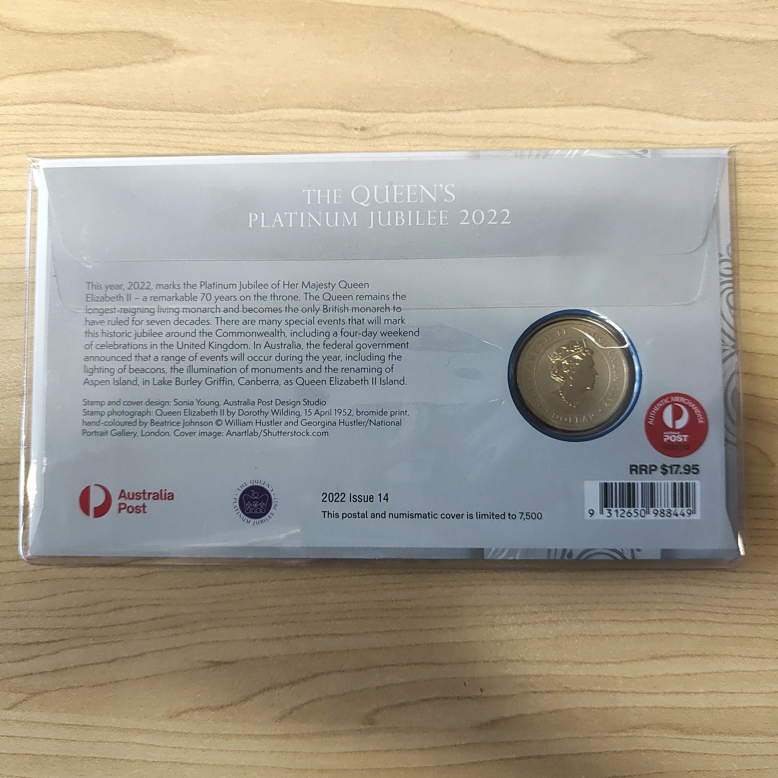 2022 Australia $1 The Queen's Platinum Jubilee PNC - Image 2