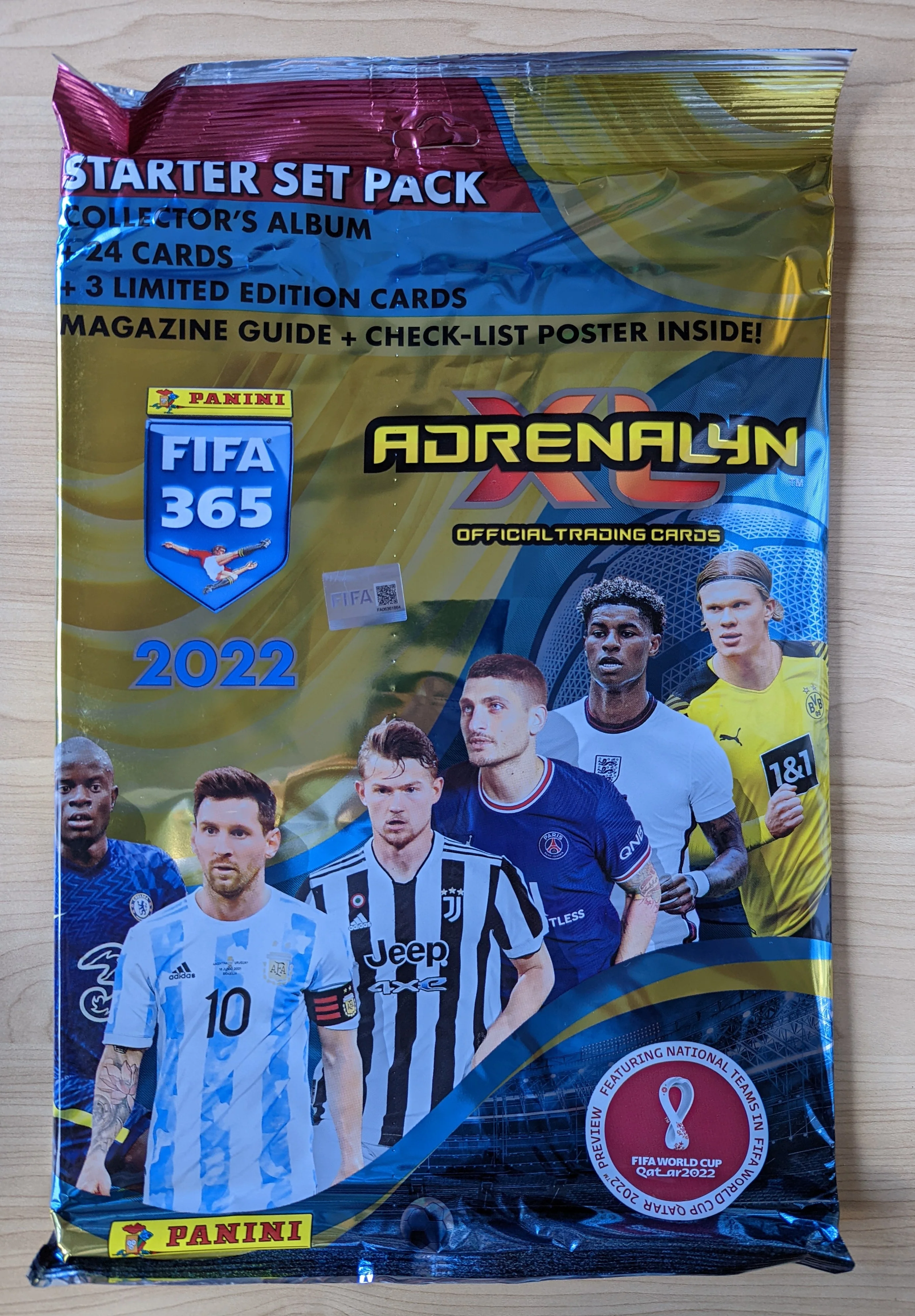 2022 FIFA Soccer Panini Adrenalyn Starter Pack