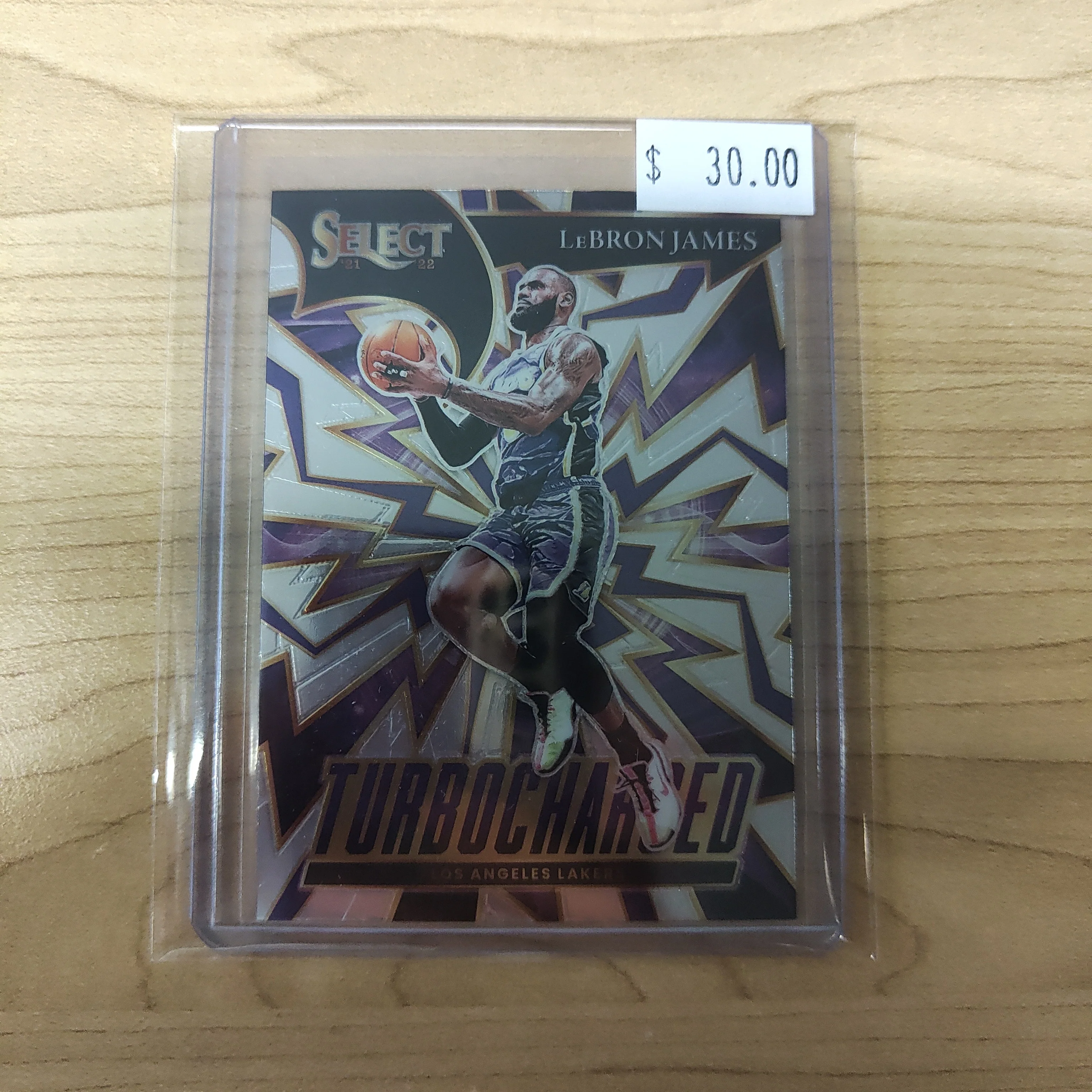 2022 Panini Select Turbocharged LeBron James Lakers