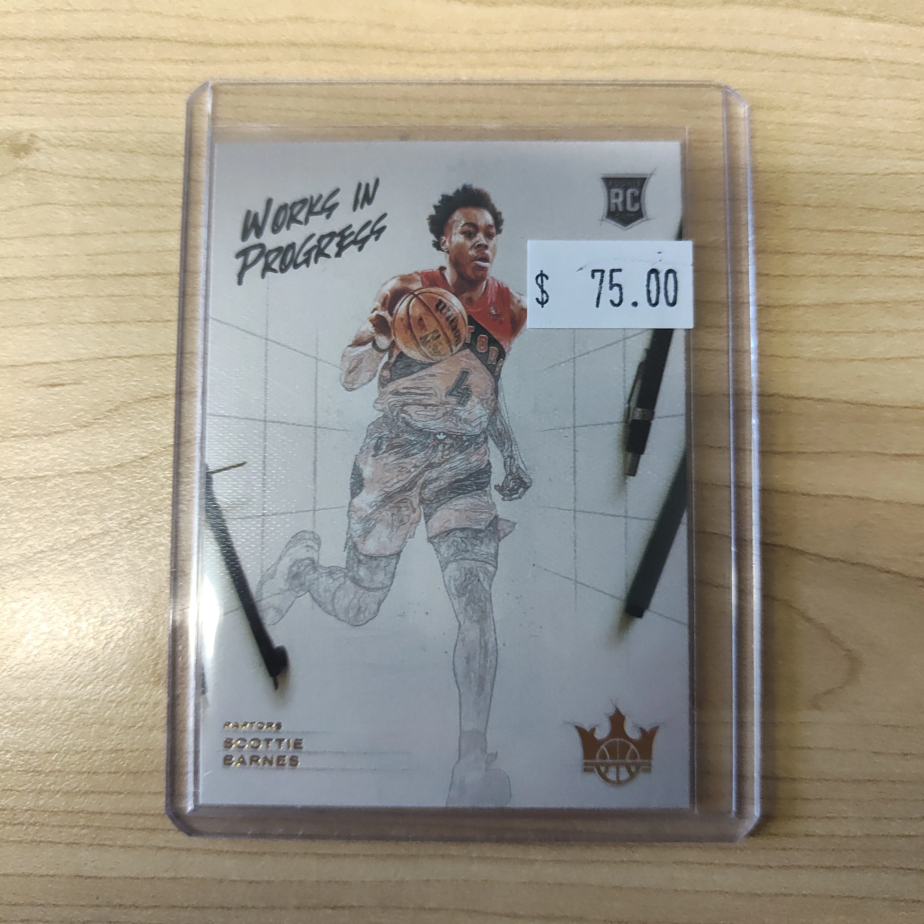 2022 Panini Work In Progress Scottie Barnes NBA Basketball Card