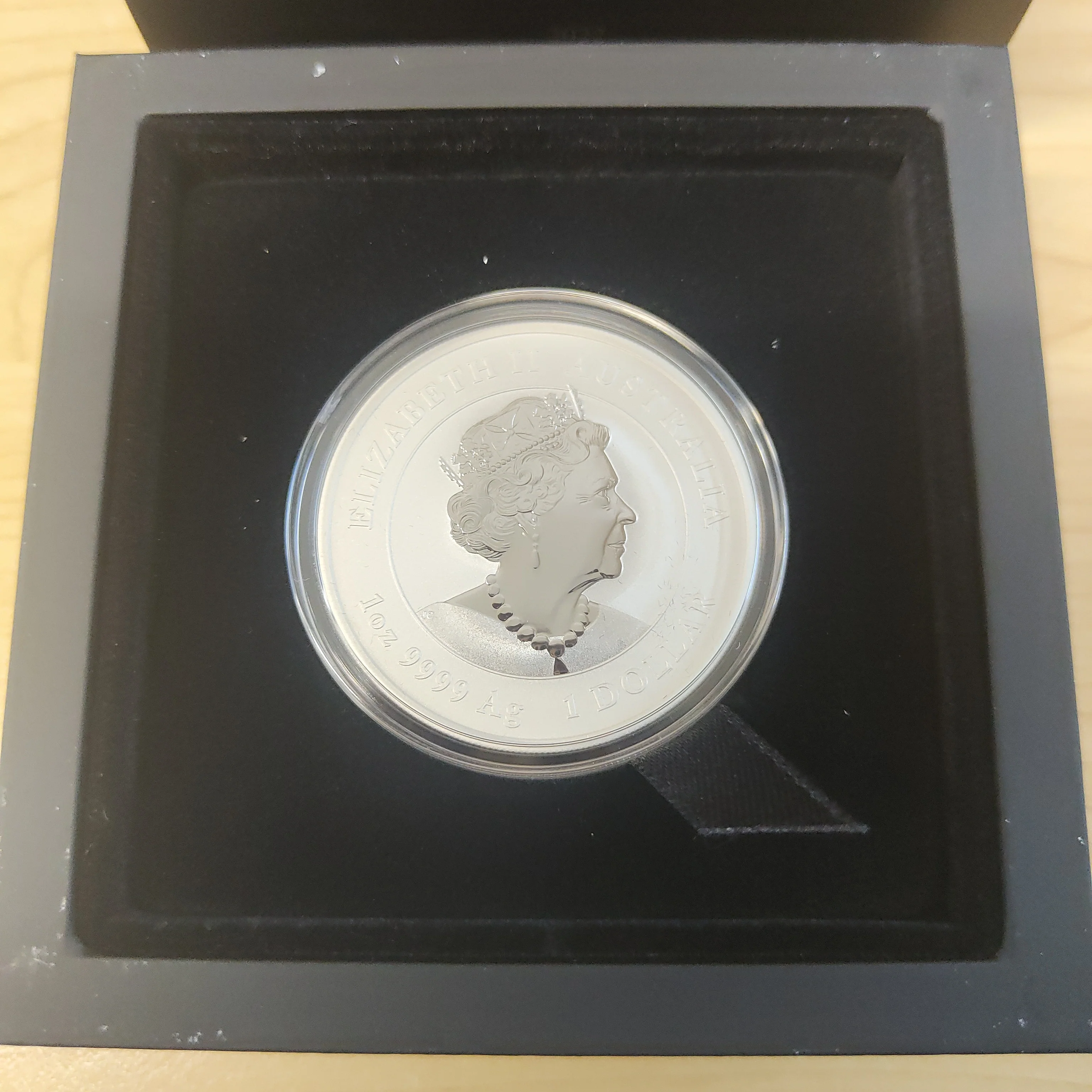 2022 Perth Mint Australian Lunar Series III Year of the Tiger $1 1oz Silver Gilded Coin - Image 3
