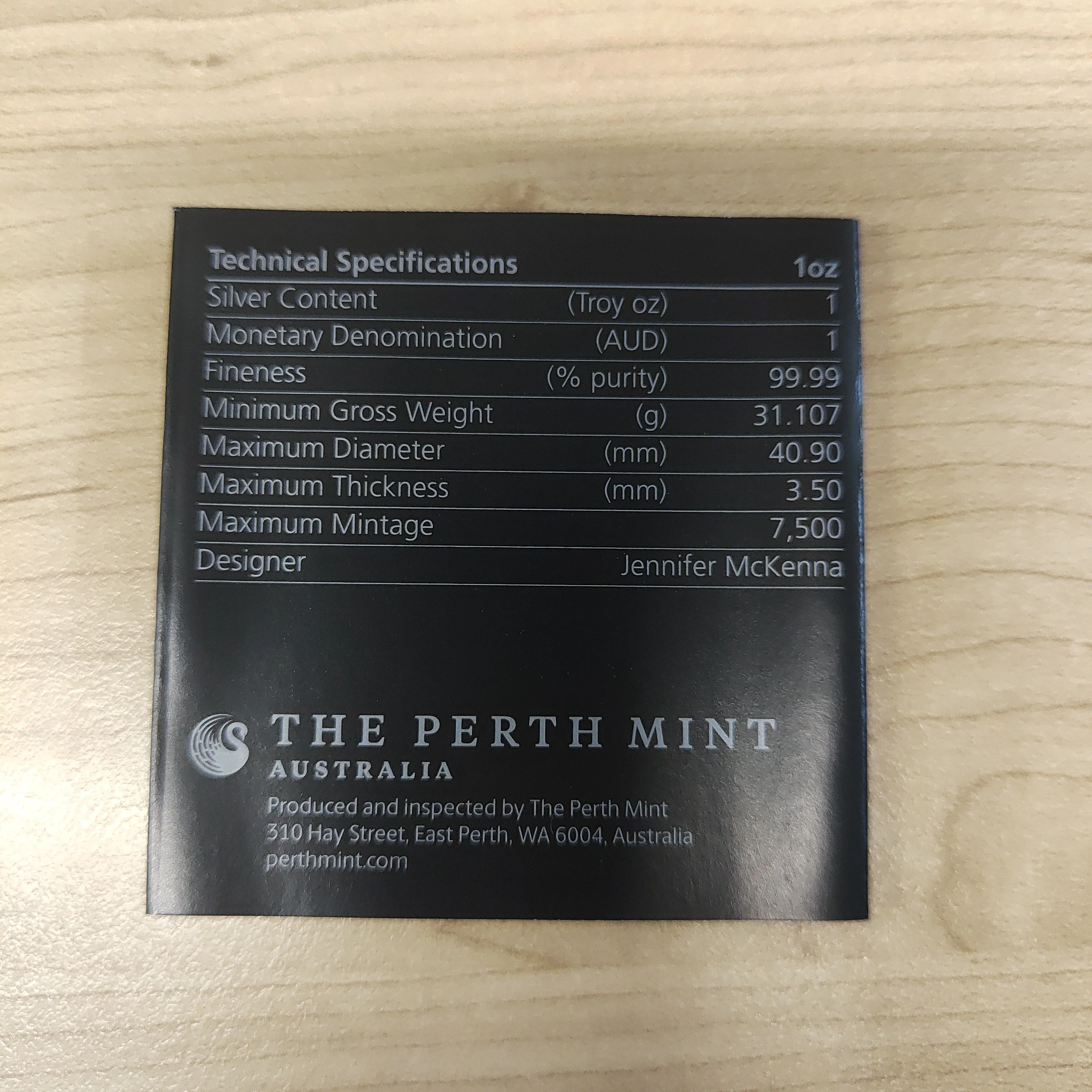 2022 Perth Mint Australian Lunar Series III Year of the Tiger $1 1oz Silver Proof Coin - Image 4