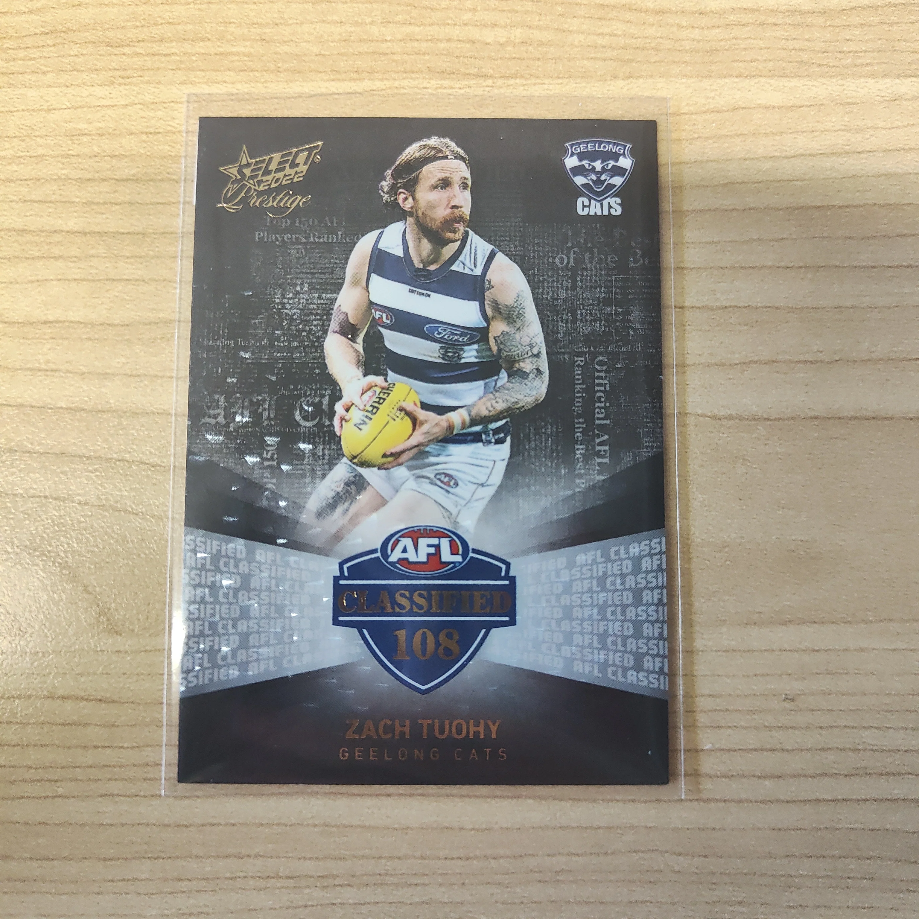 2022 Select Prestige Classified 108 Zach Tuohy Geelong LOW NUMBER 01/60 - Image 2
