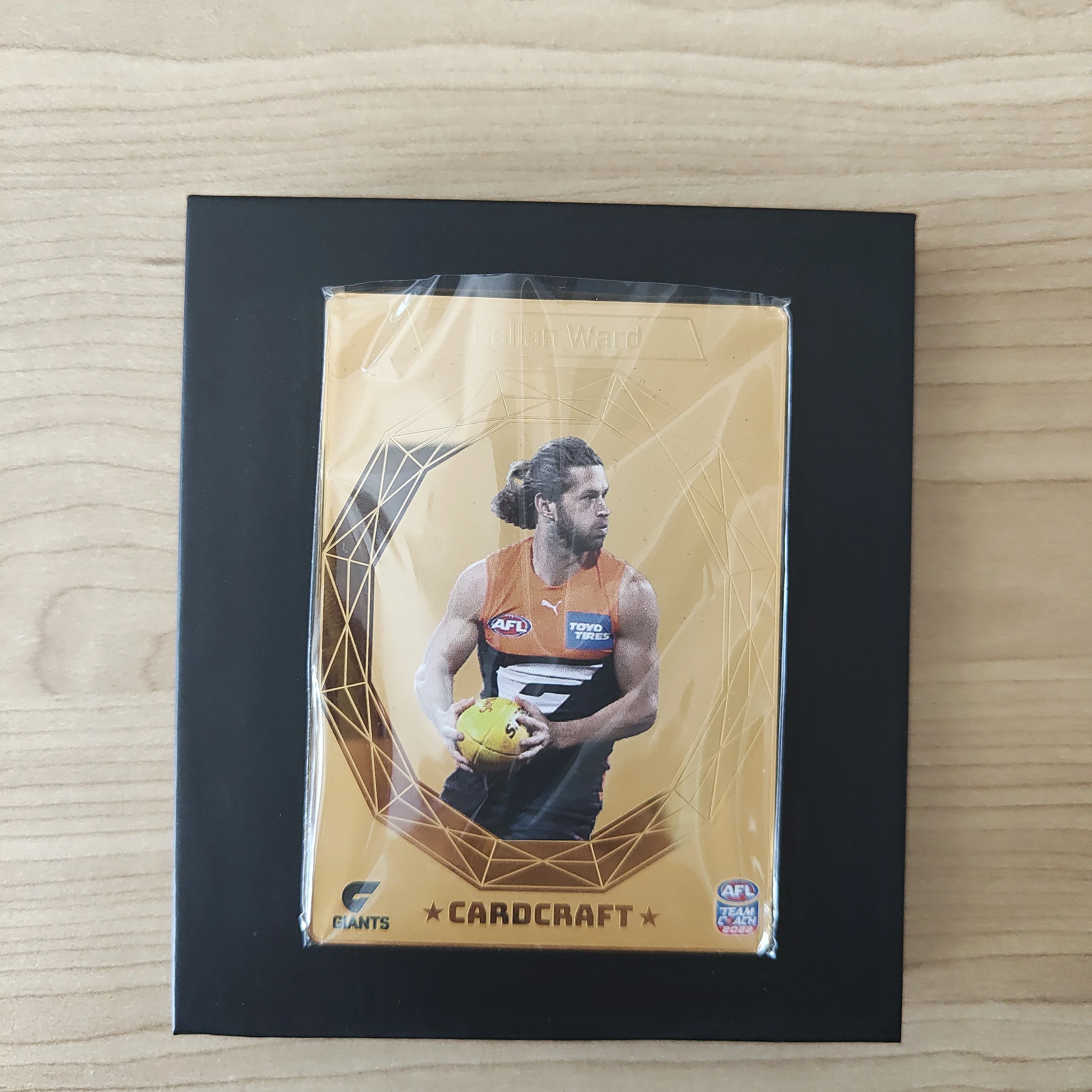 2022 Teamcoach Card Craft Callan Ward GWS Complete Set of 4 Cards + Redeemed 24k Gold Card - Image 4