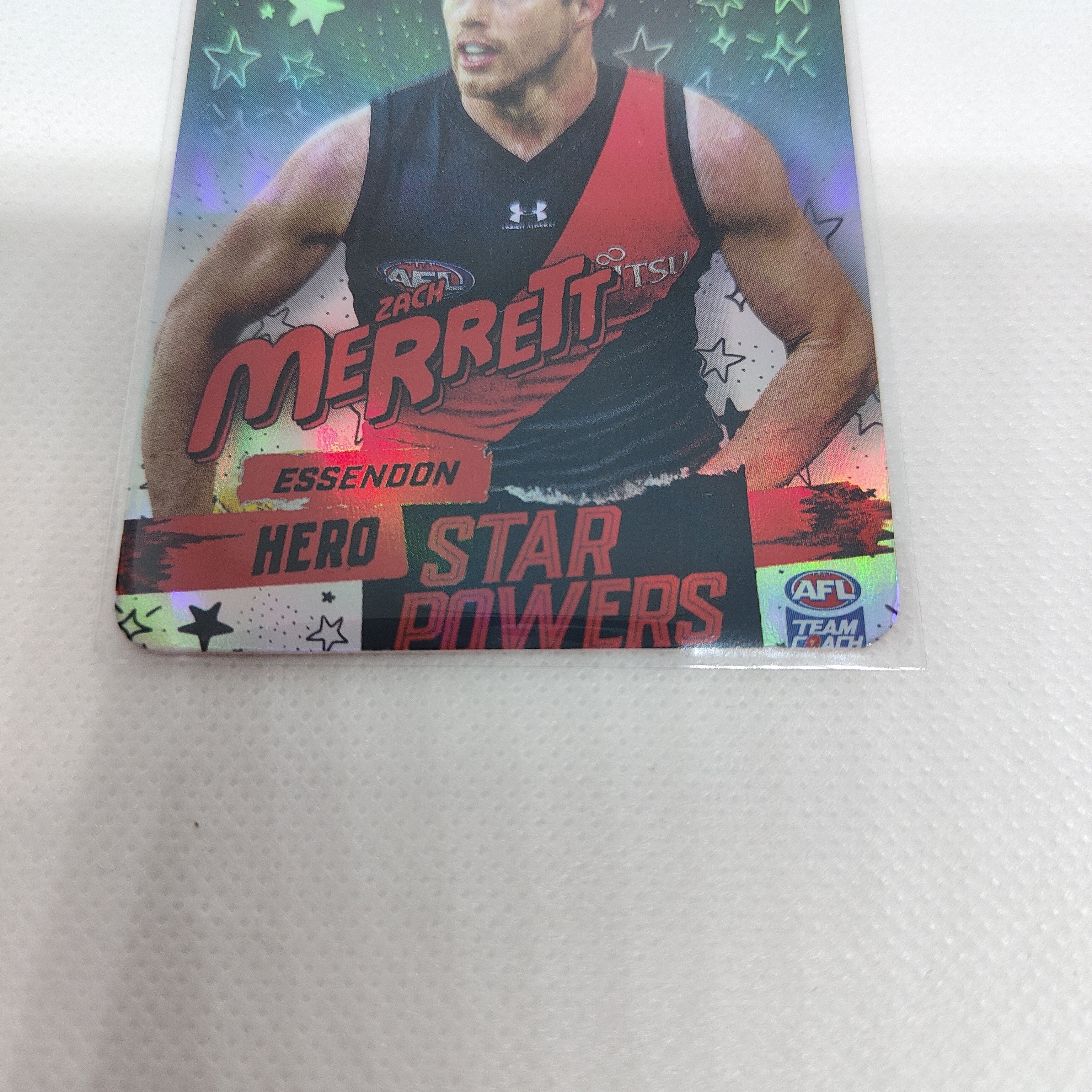 2022 Teamcoach Hero Star Powers Zach Merrett Essendon SP-22 MISCUT - Image 4