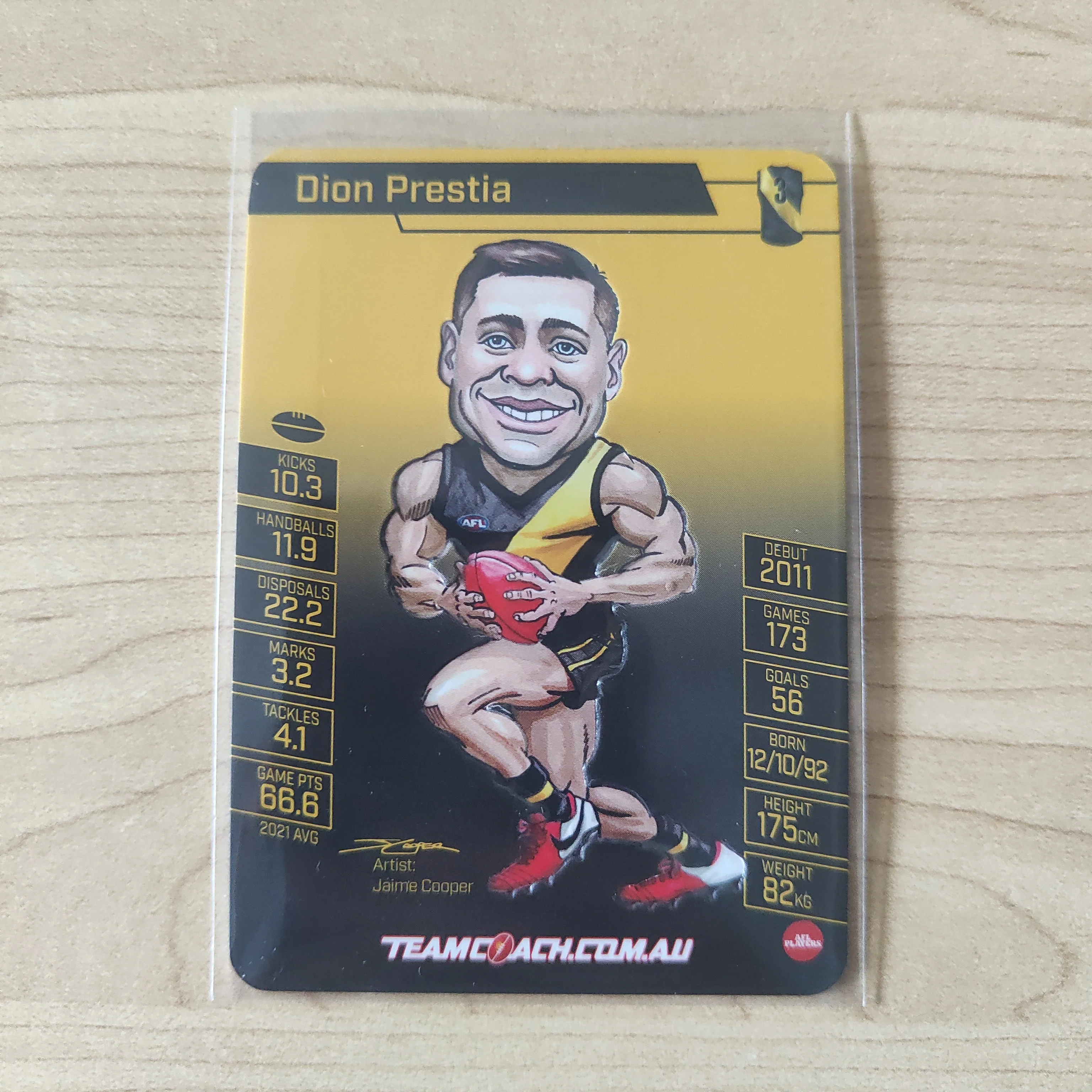 2022 Teamcoach Magic Wildcard Dion Prestia Richmond MW-14 - Image 2