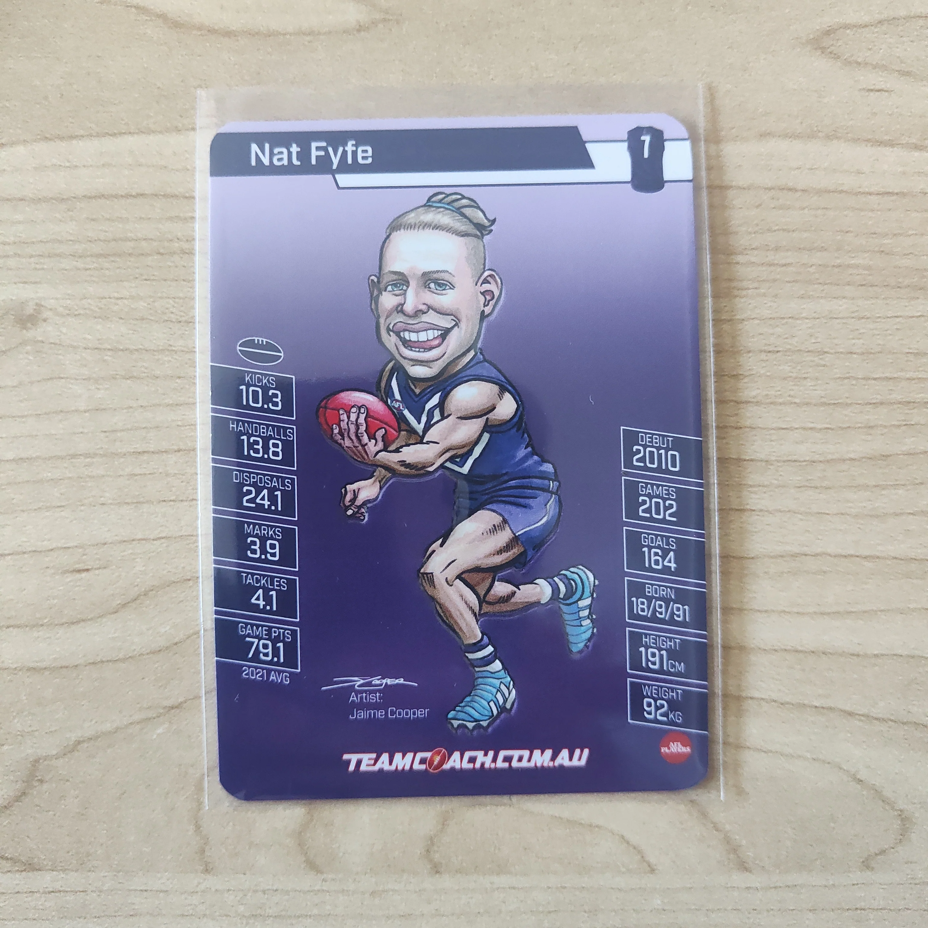 2022 Teamcoach Magic Wildcard Nat Fyfe Fremantle MW-06 - Image 2