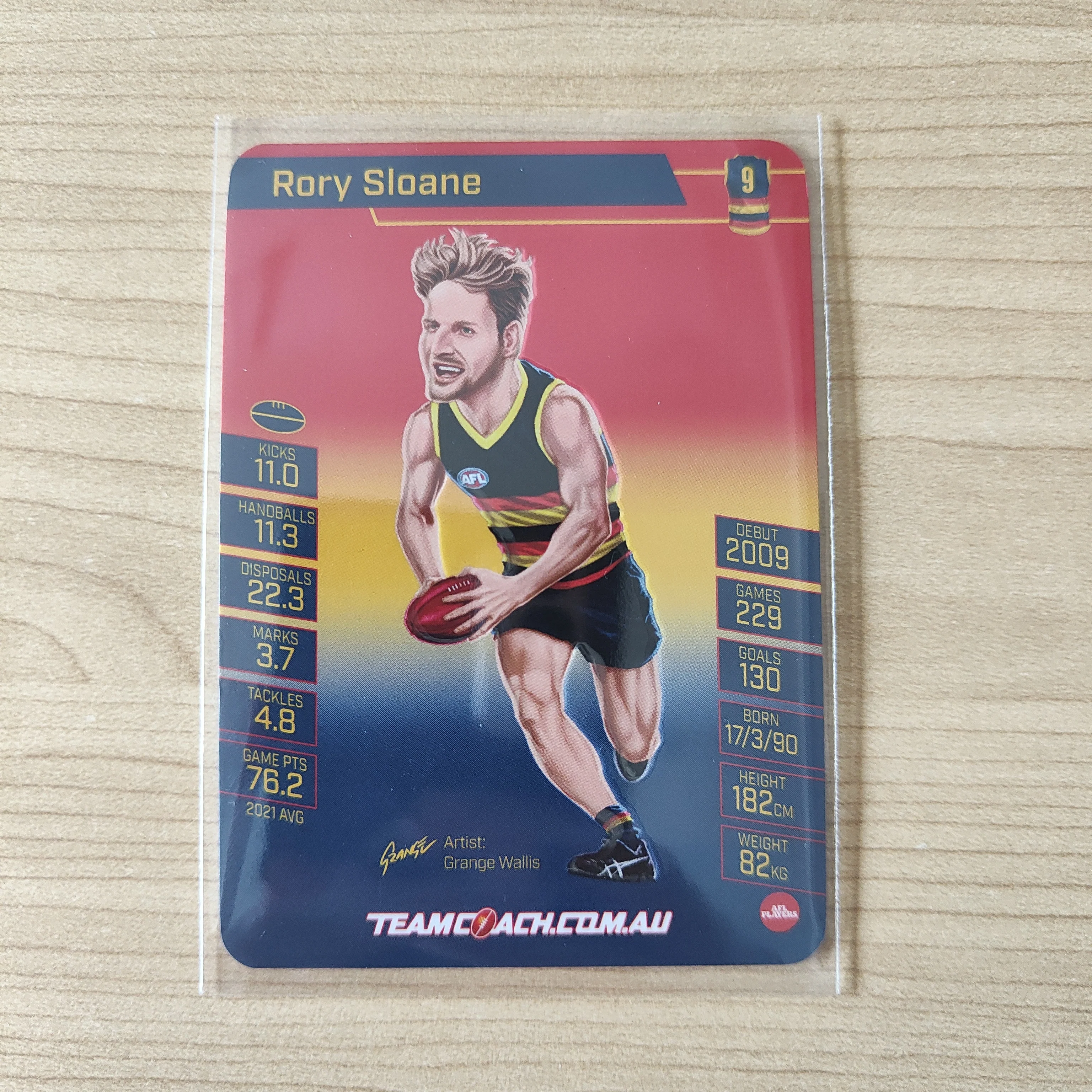 2022 Teamcoach Star Wildcard Rory Sloane Adelaide SW-01 - Image 2