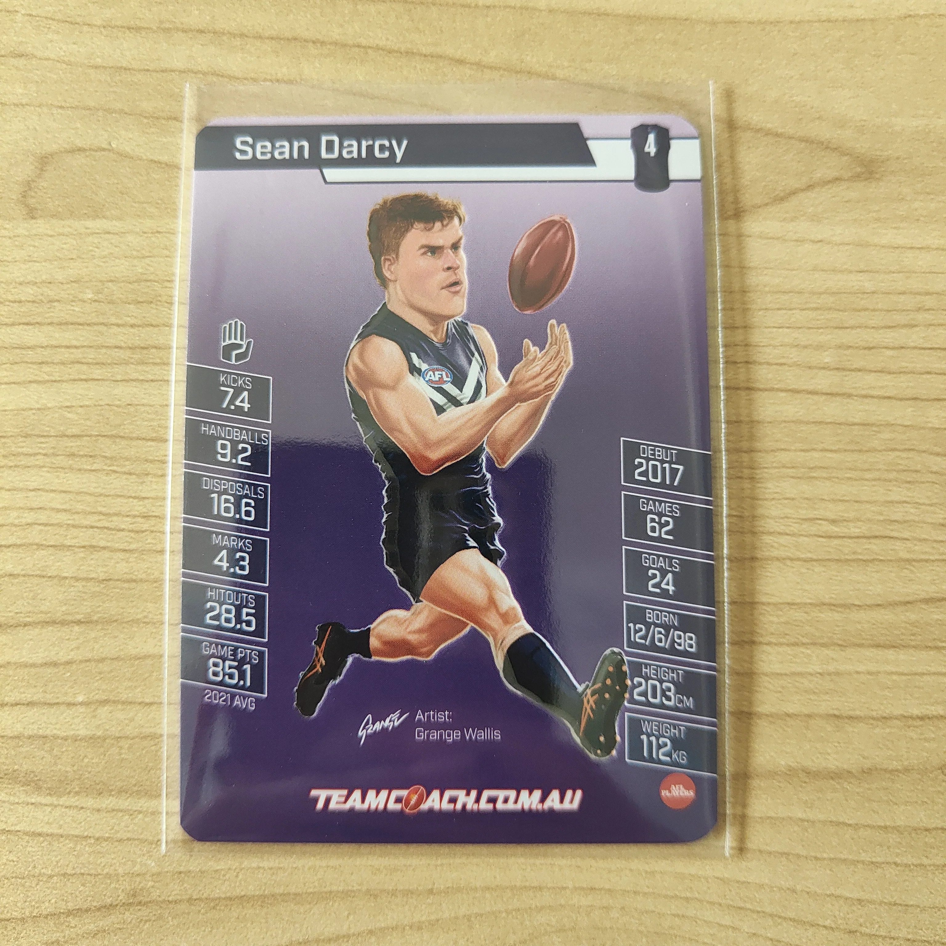 2022 Teamcoach Star Wildcard Sean Darcy Fremantle SW-06 - Image 2