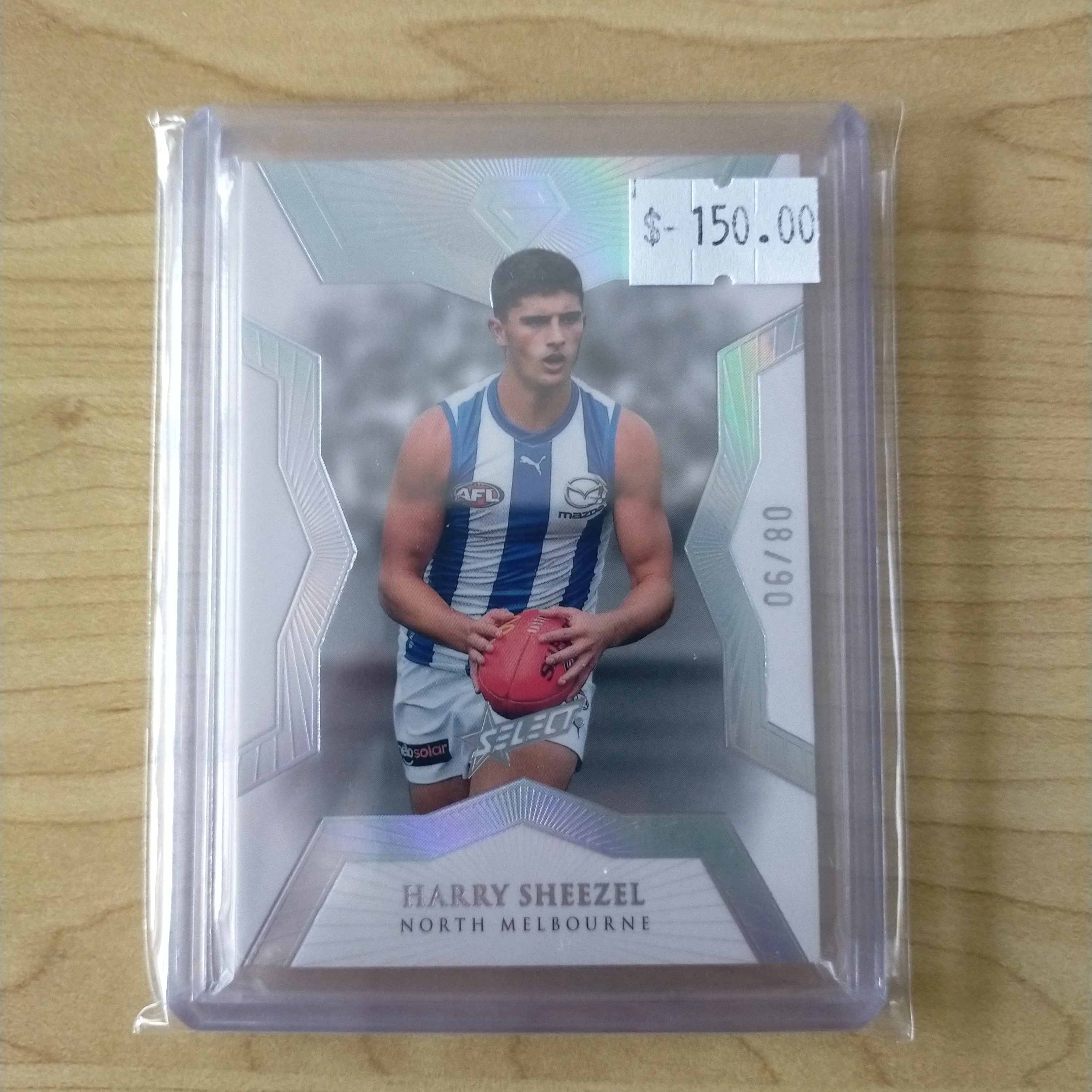 2023 AFL Select Gem Base Card Harry Sheezel North Melbourne LOW NUMBER 08/90