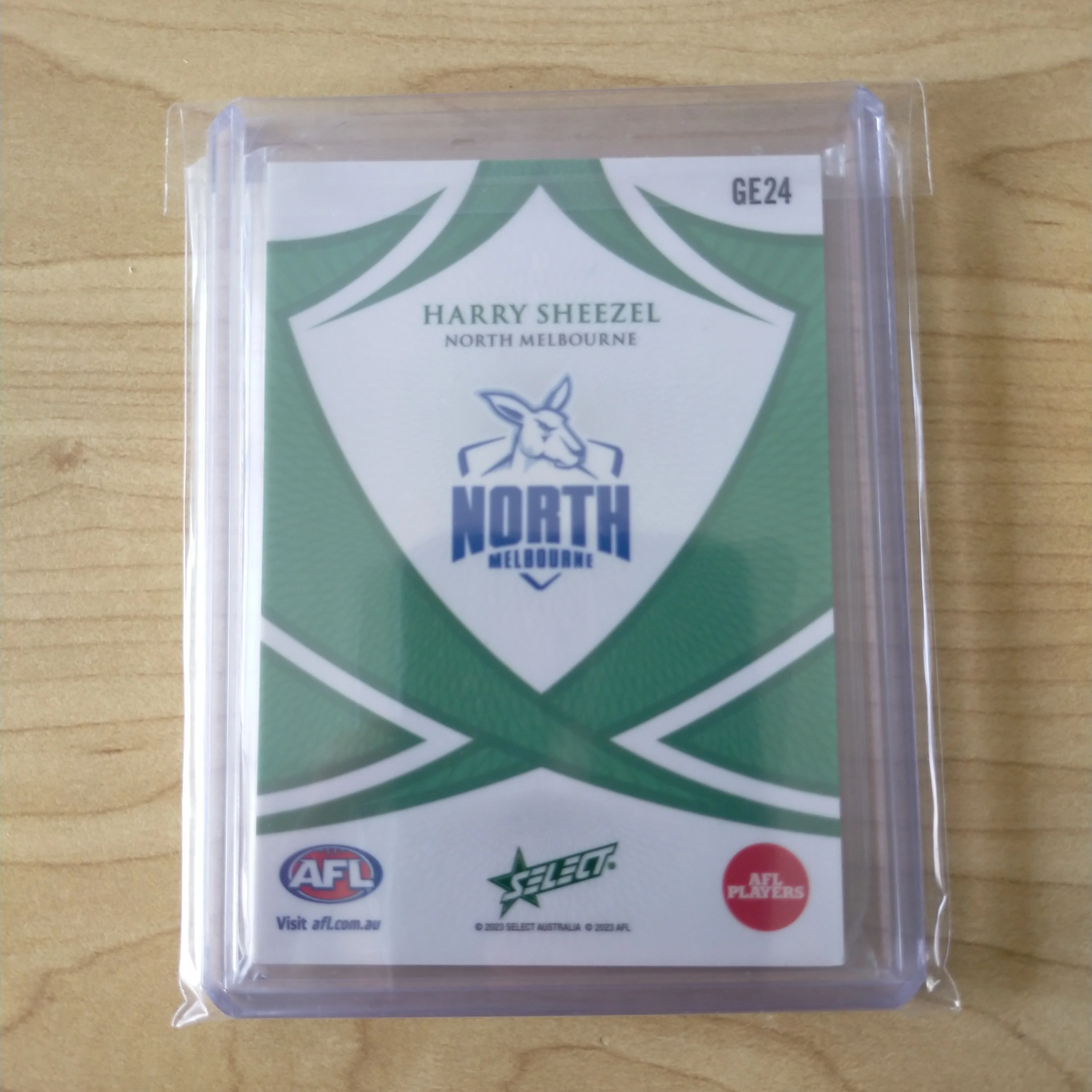 2023 AFL Select Gem Emerald Card Harry Sheezel North Melbourne 54/55 - Image 2