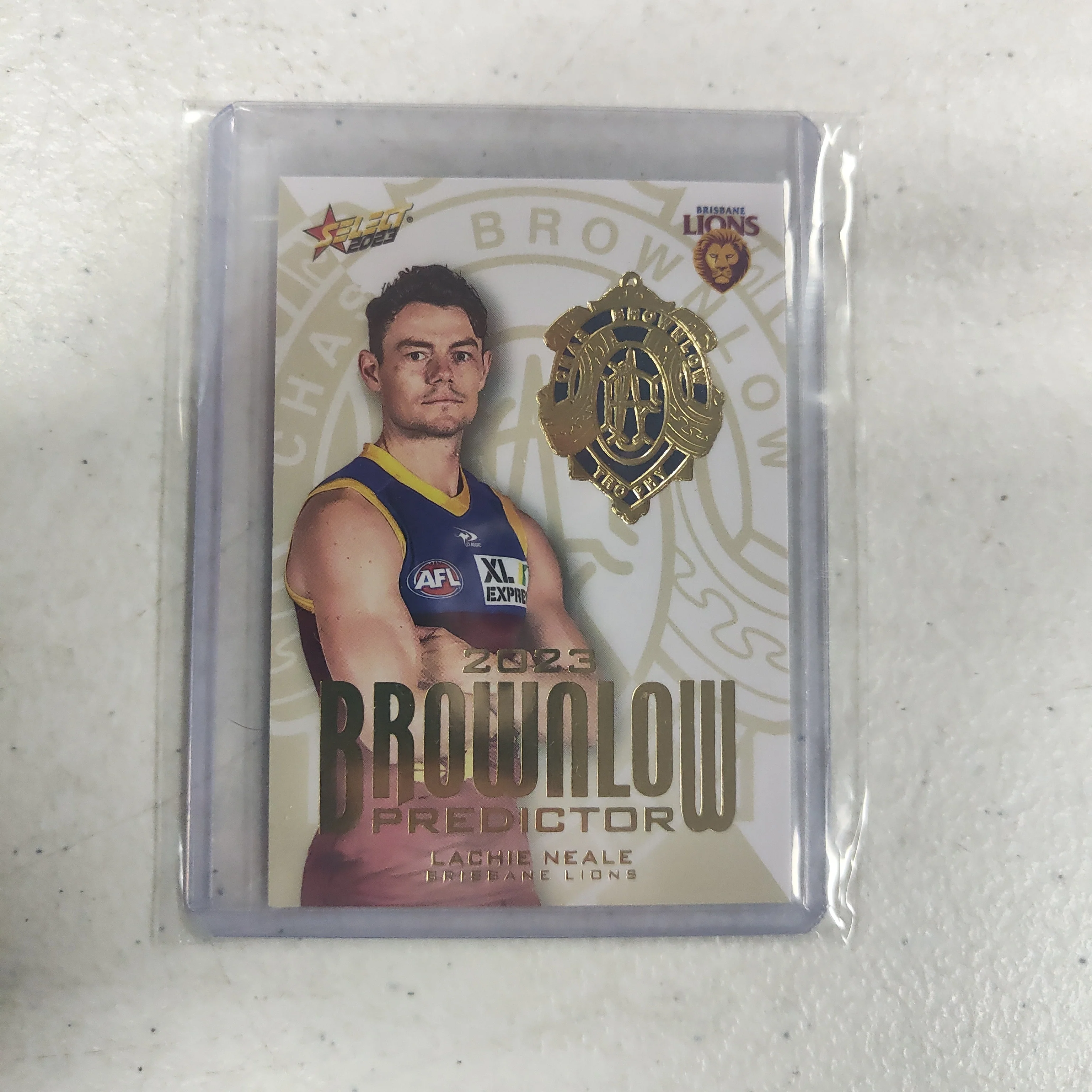 2023 AFL Select Gold Brownlow Predictor Lachie Neale Brisbane 162/260