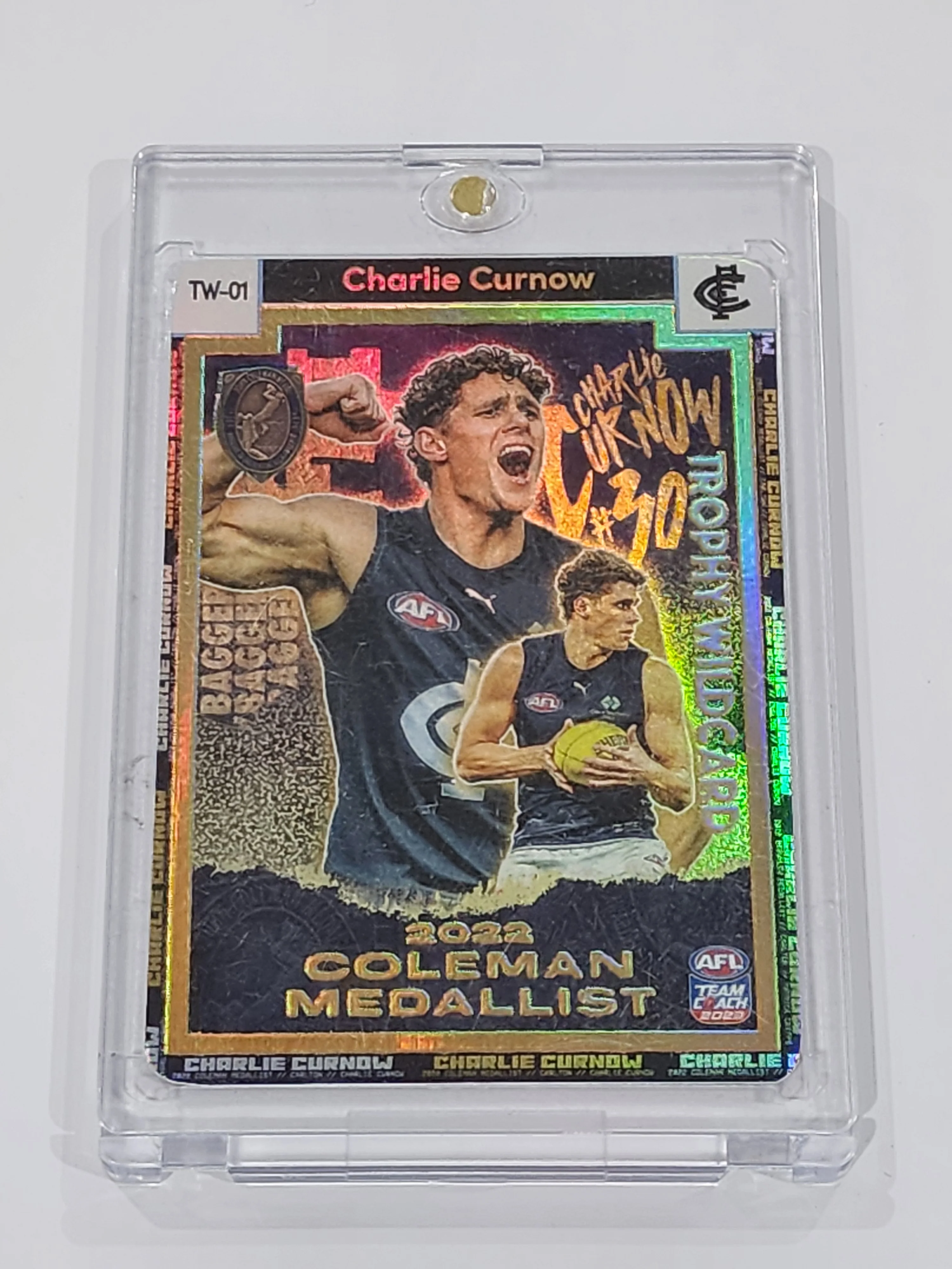 2023 AFL Teamcoach Gold Trophy Wildcard Coleman Medallist Charlie Curnow TW-01
