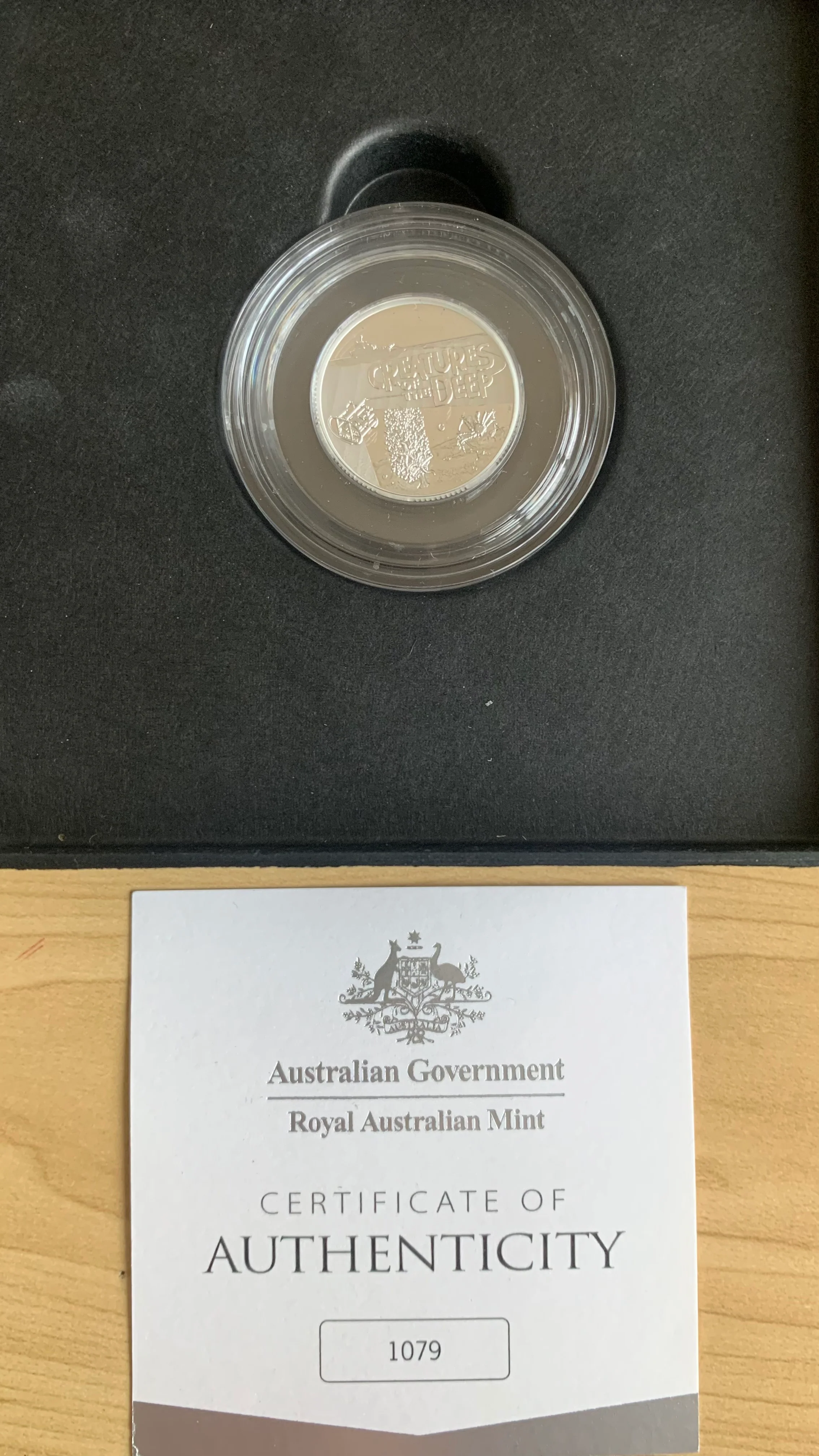 Australia 2023 RAM $1 Creatures of the Deep Blob Fish C Mintmark Proof Silver - Image 2