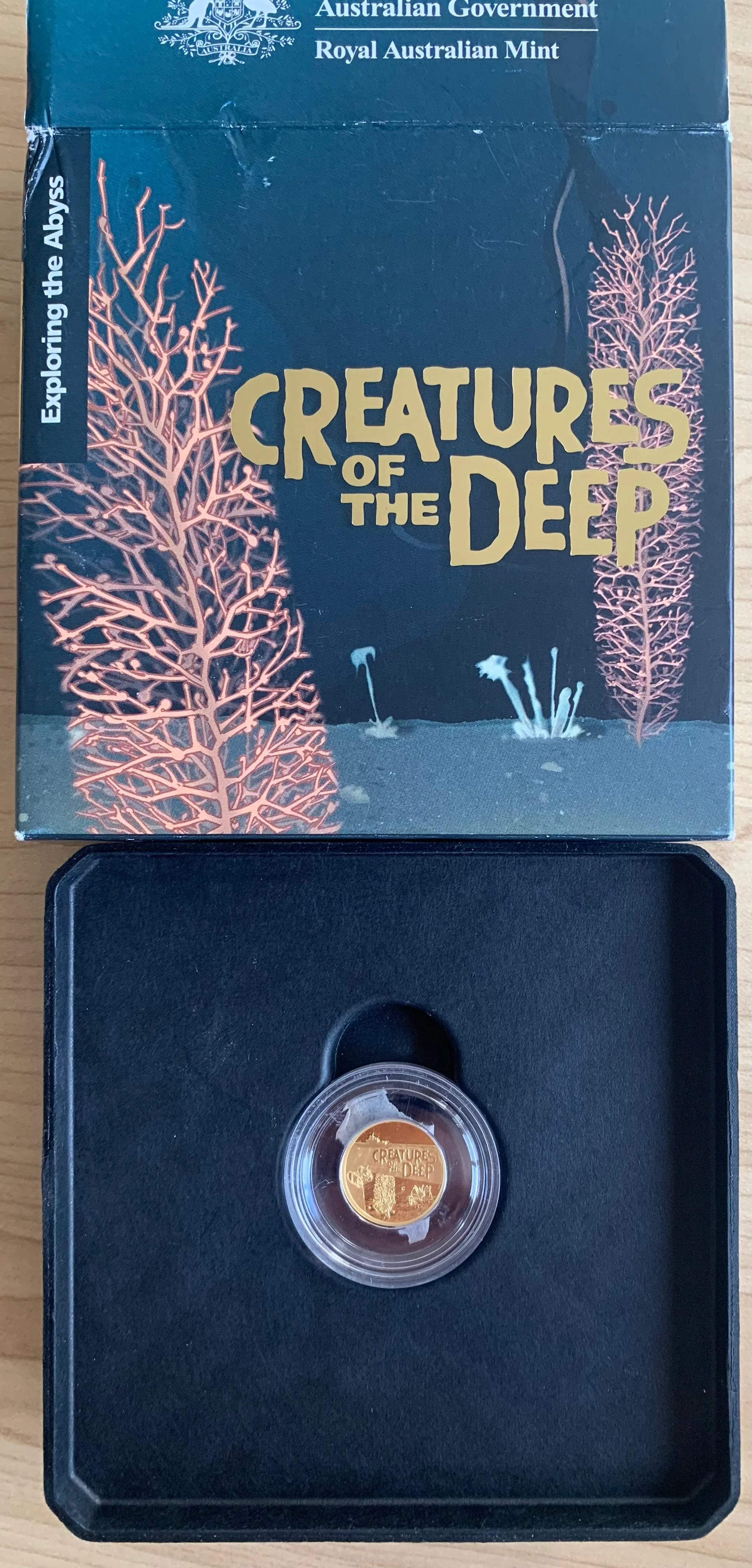 Australia 2023 Royal Australian Mint $10 C Mintmark 1/10oz Gold Proof Coin - Creatures of The Deep