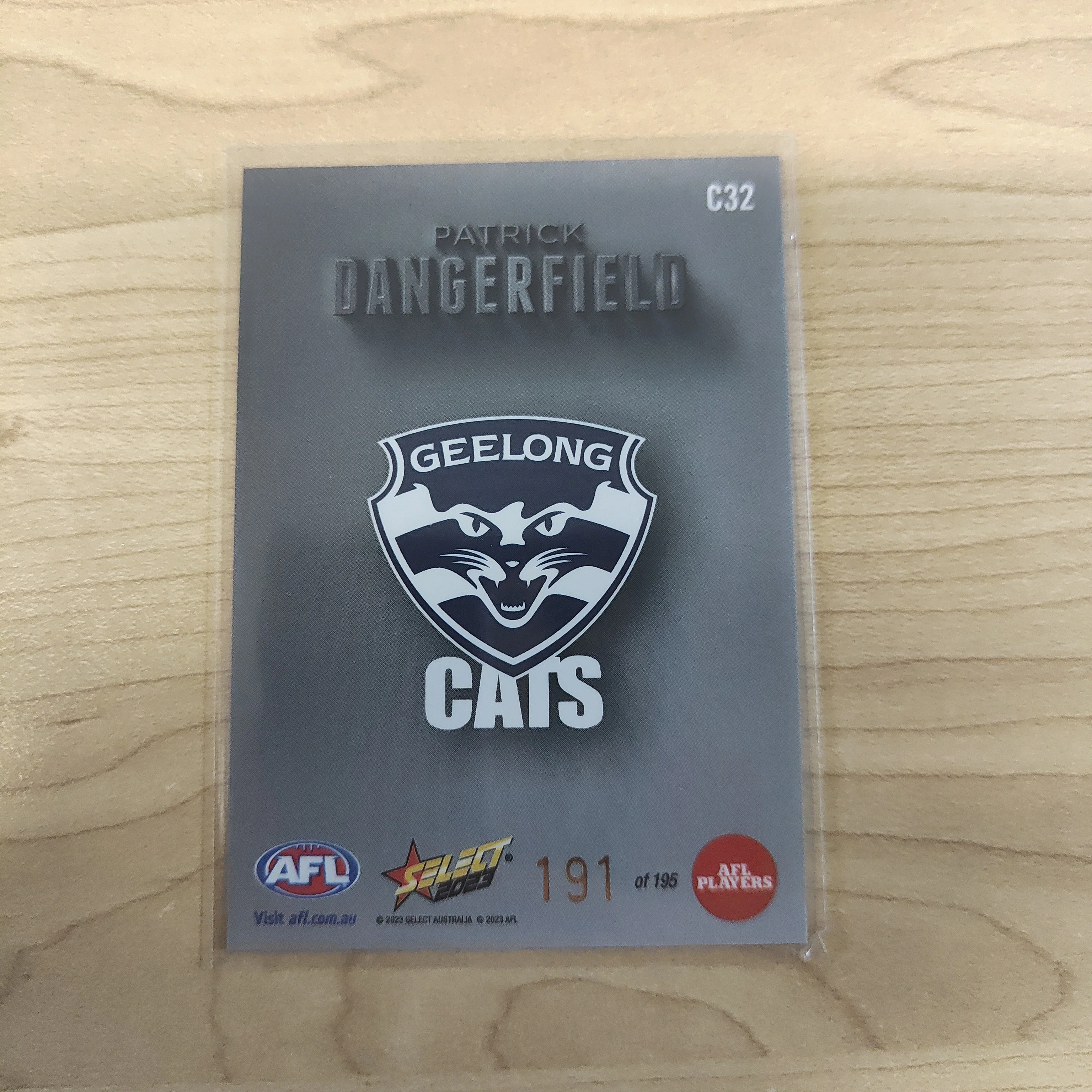 2023 Select Footy Stars Carbon Patrick Dangerfield Geelong 191/195 - Image 2