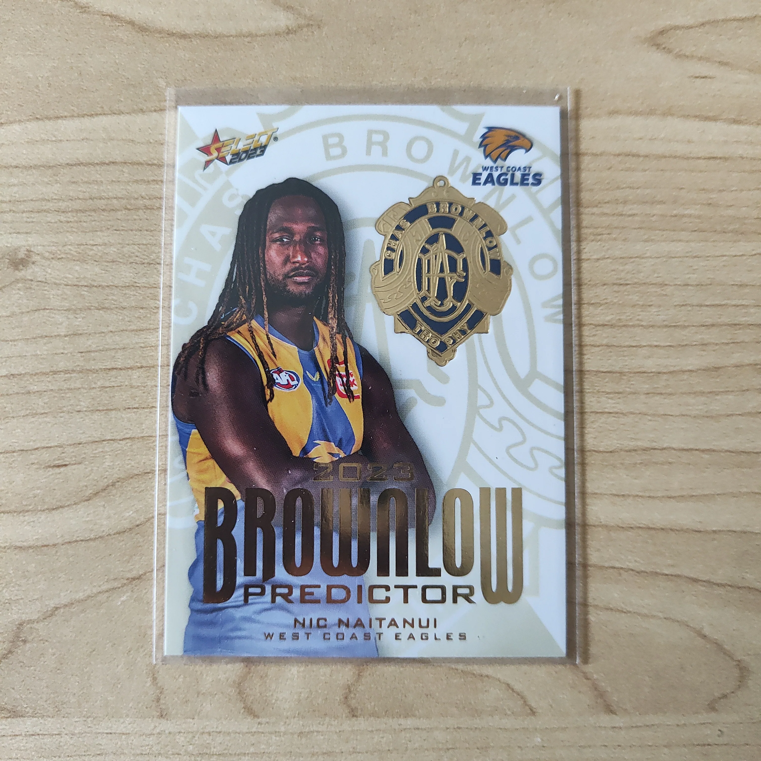 2023 Select Footy Stars Gold Brownlow Predictor Nic Naitanui West Coast 175/260