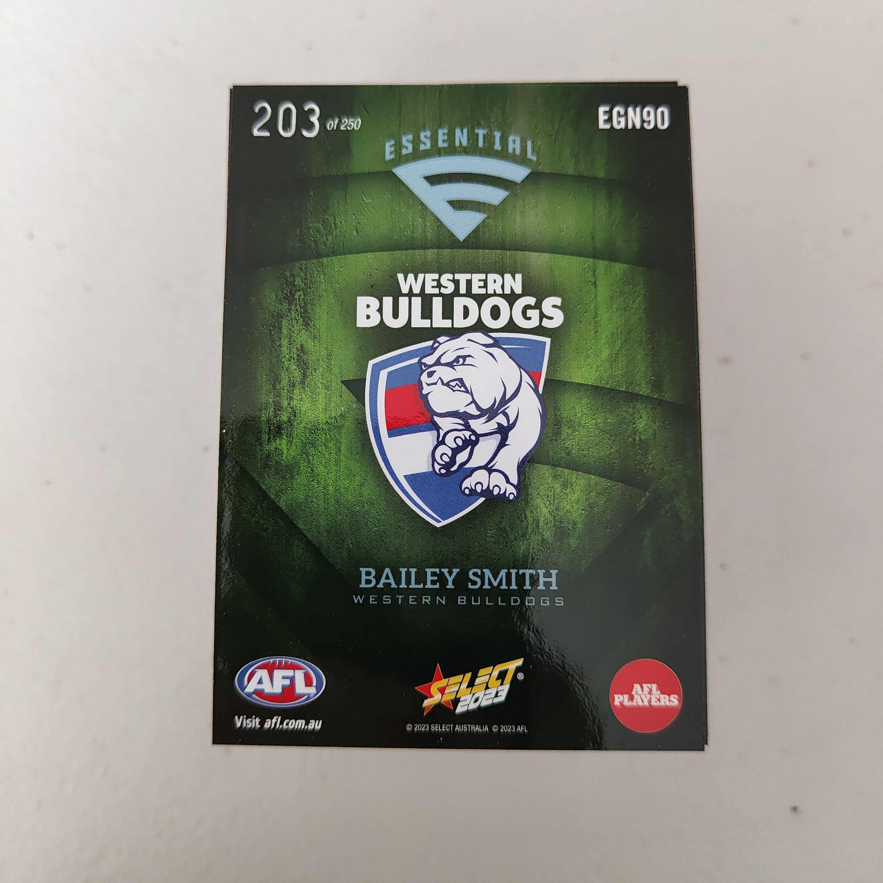 2023 Select Footy Stars Green Essential Complete Set of 90 Cards - Image 3