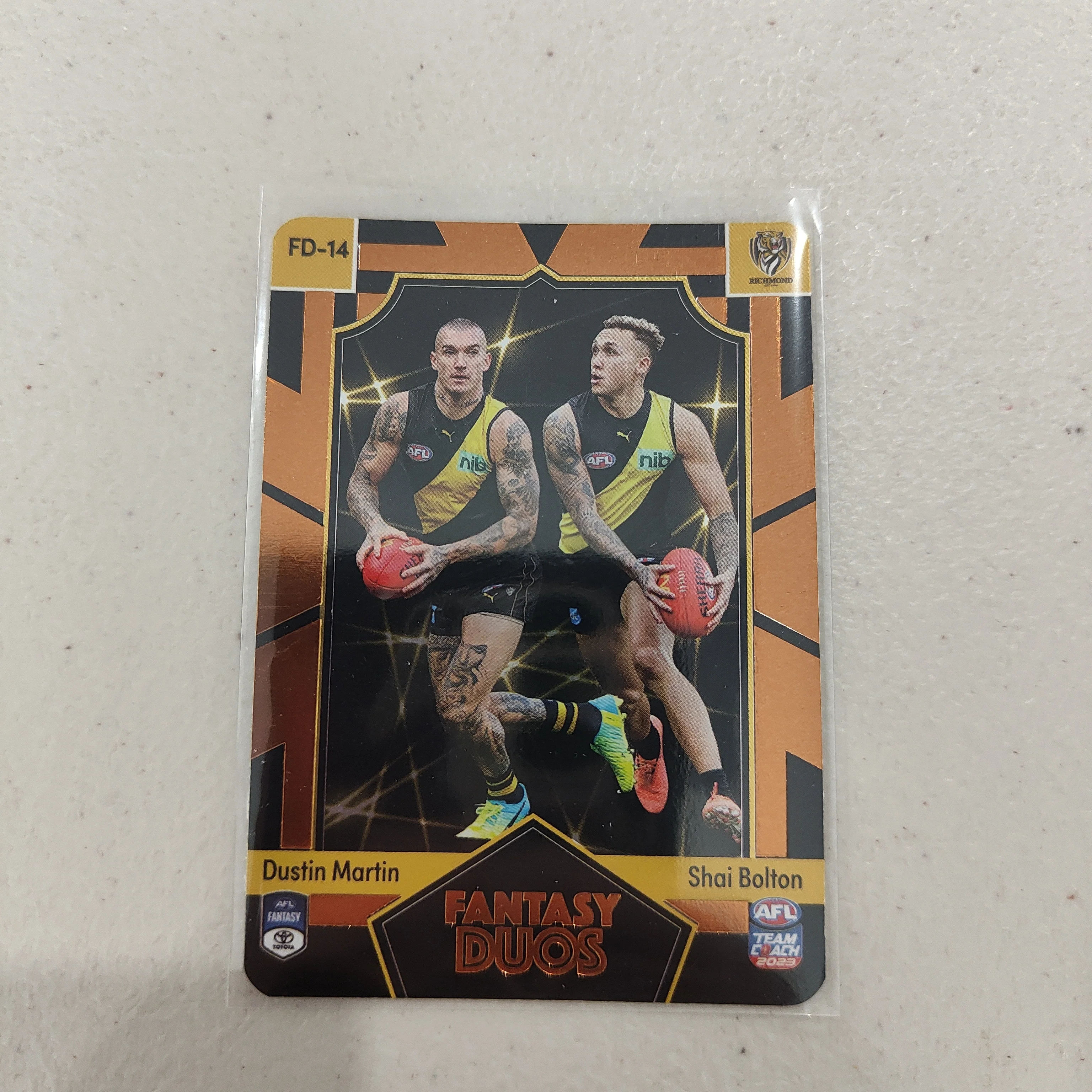 2023 Teamcoach Fantasy Duos Dustin Martin Shai Bolton Richmond