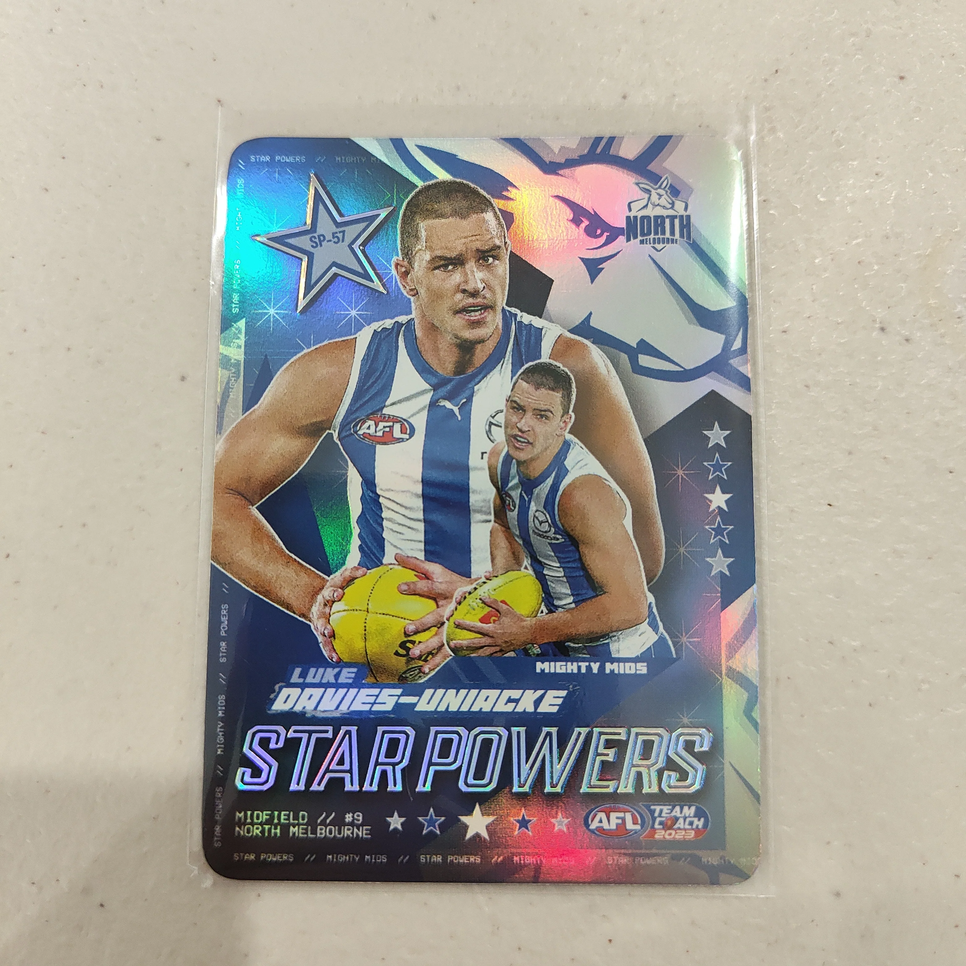 2023 Teamcoach Star Powers Luke Davies-Uniacke North Melbourne SP-57