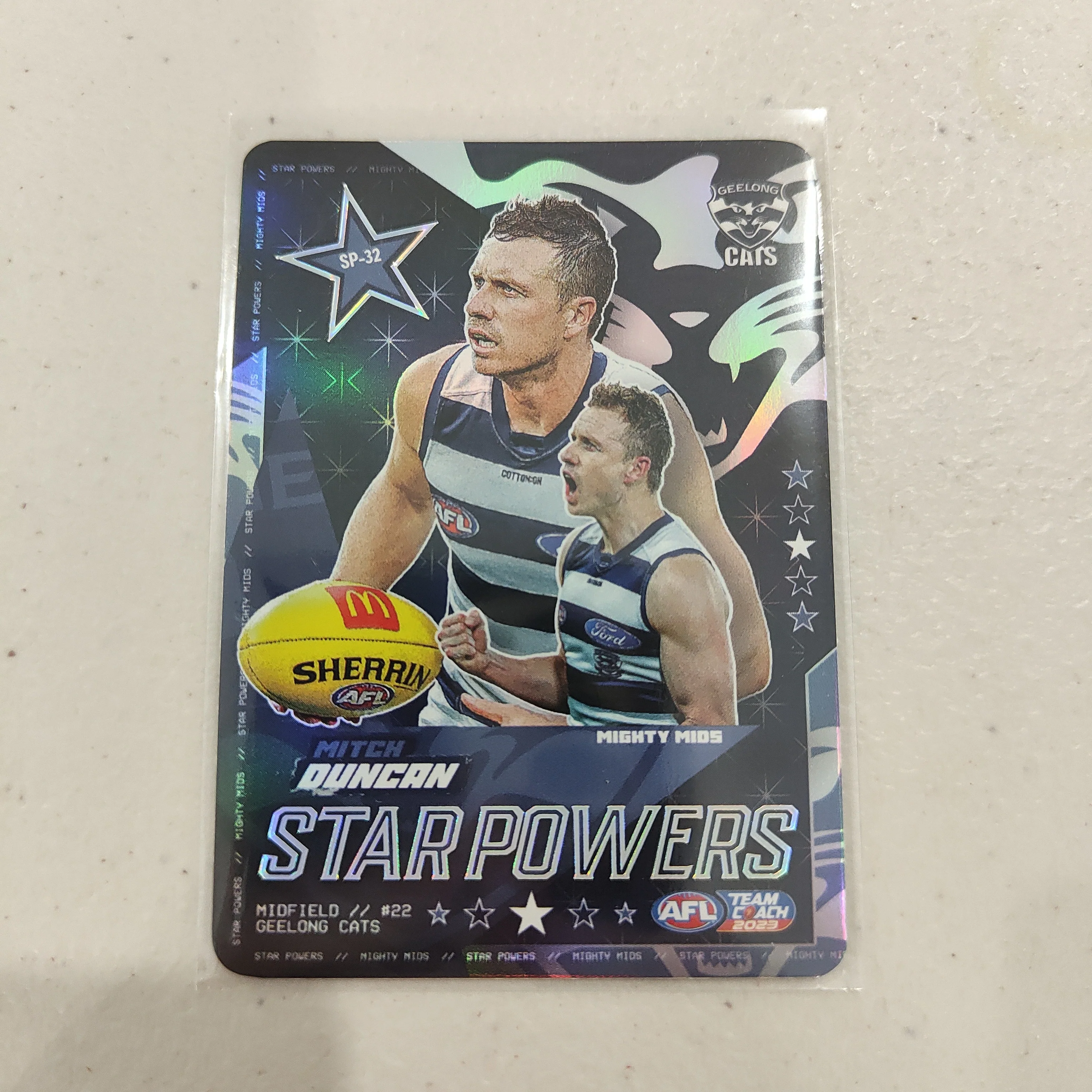2023 Teamcoach Star Powers Mitch Duncan Geelong SP-32