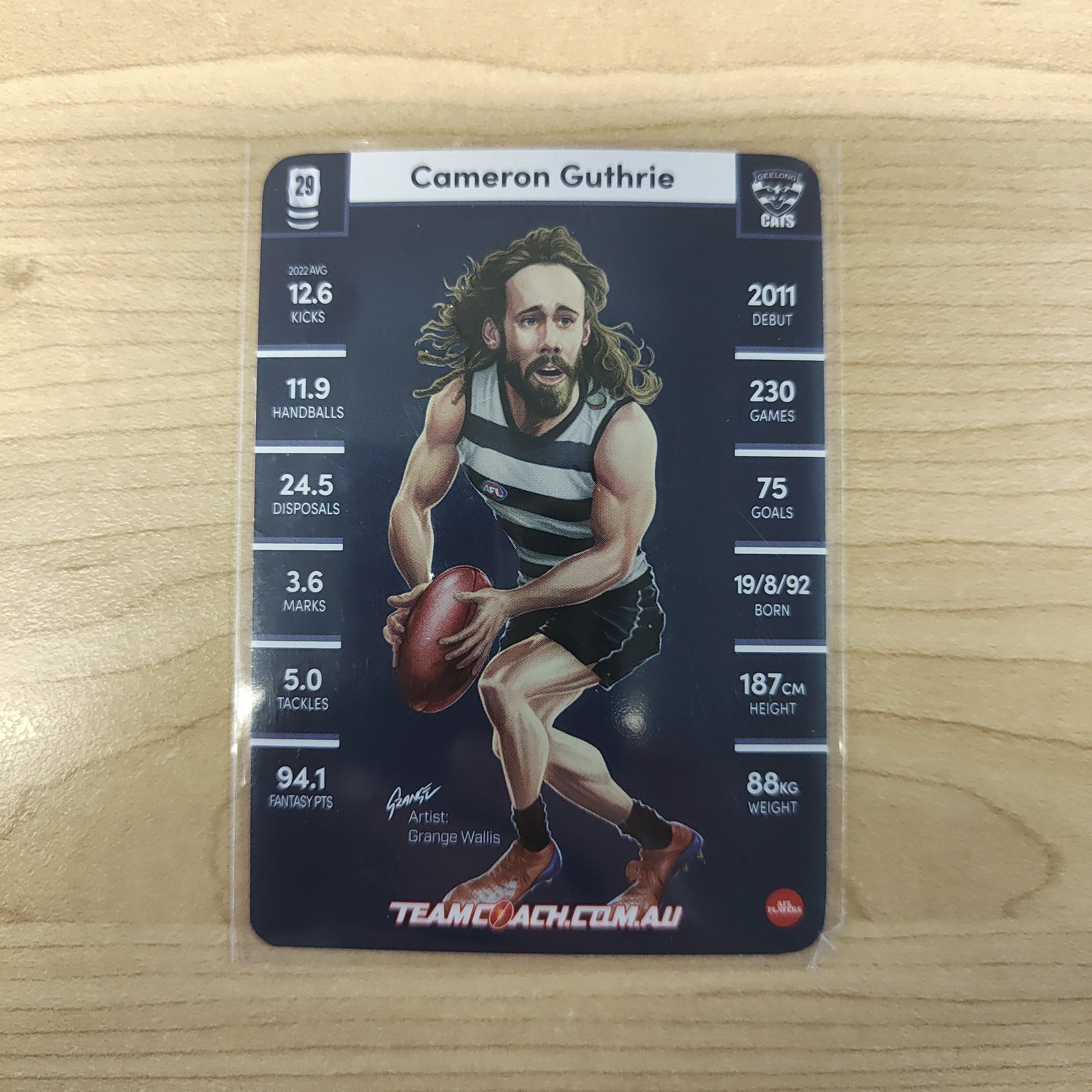2023 Teamcoach Star Wildcard Cameron Guthrie Geelong SW-07 - Image 2