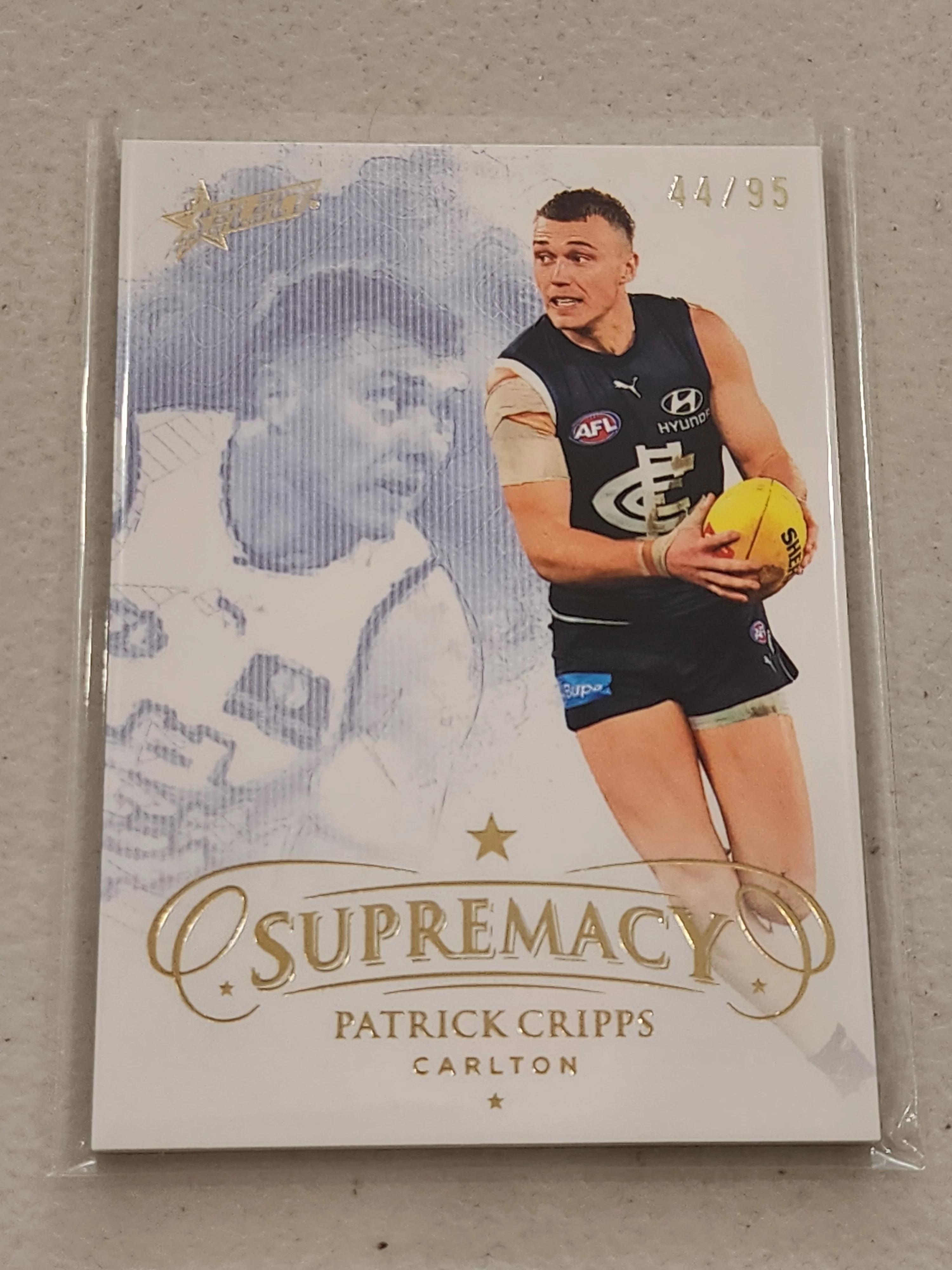 2024 AFL Select Supremacy Base Set Carlton 9 cards numbered/95 - Image 11