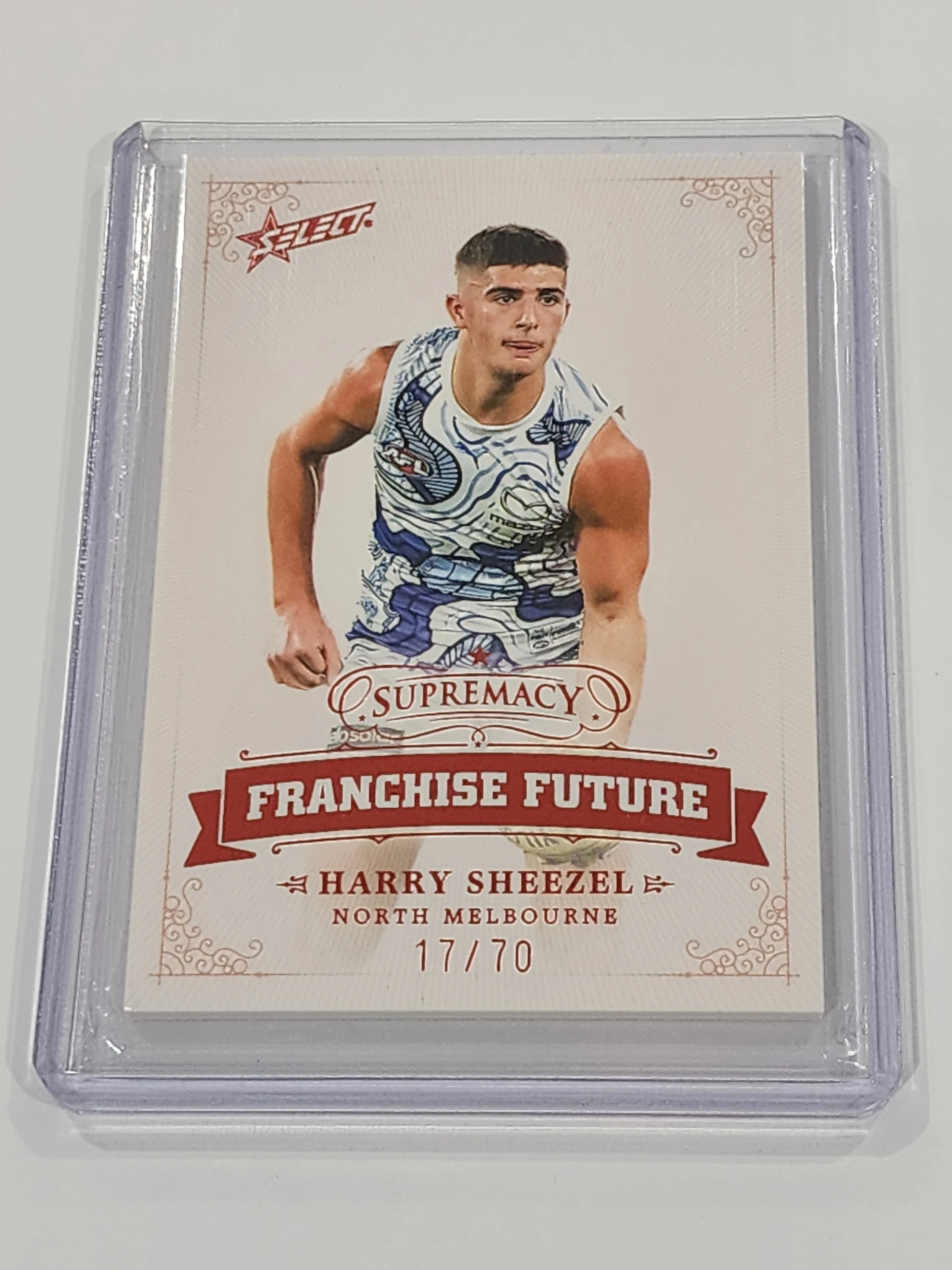 2024 AFL Select Supremacy Harry Sheezel Nth Melb Franchise Future 17/70 FF23