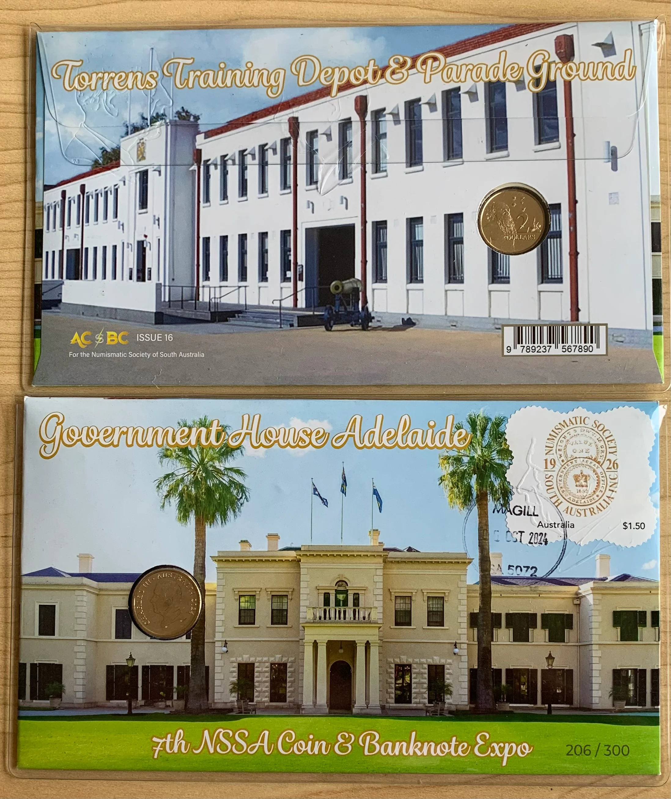 Australia 2024 7th NSSA Coin & Banknote Expo PNC stamp $2 coin