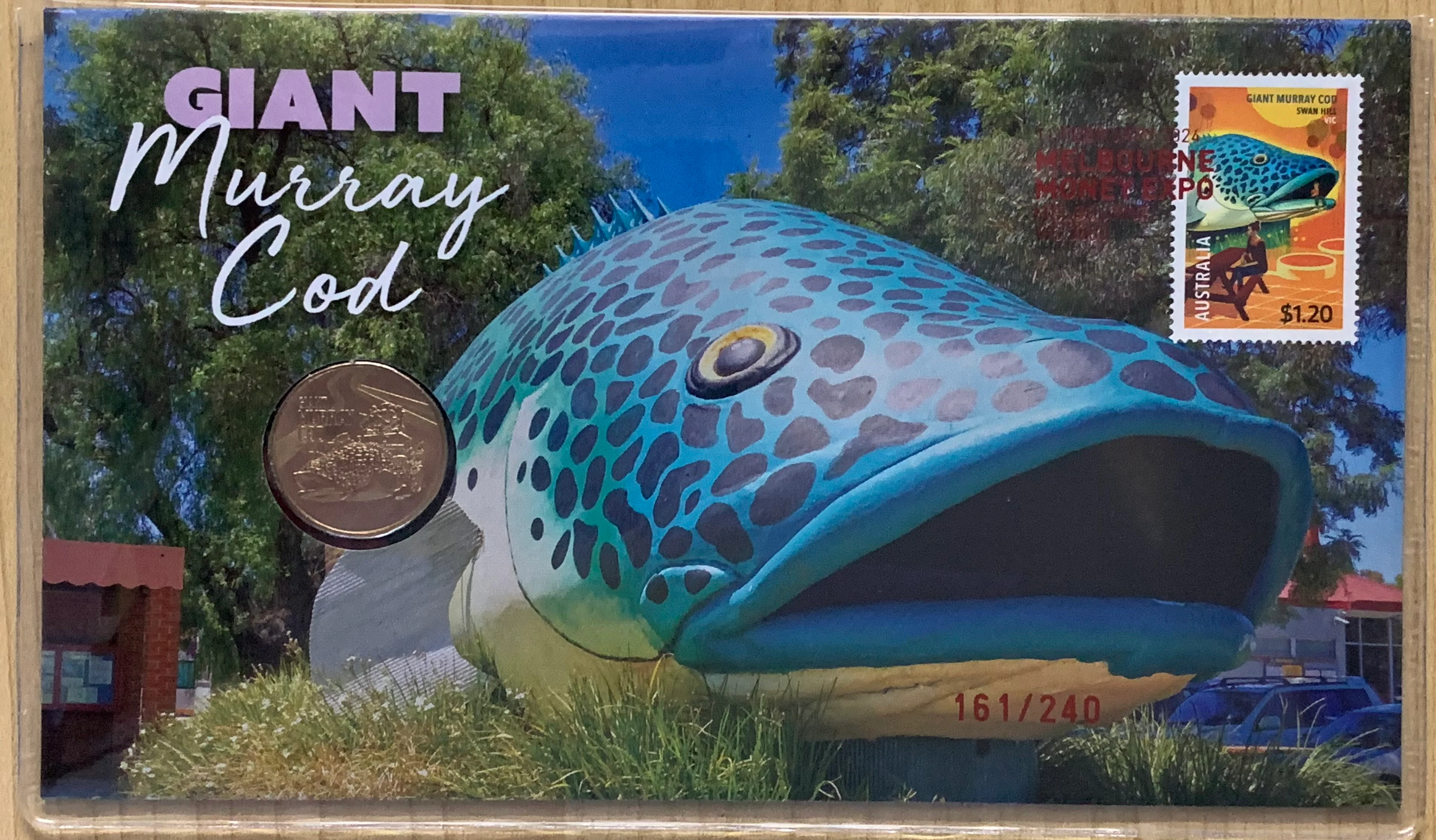 Australia 2024 Melbourne Money Expo $1 Giant Murray Cod PNC. Limited Edition