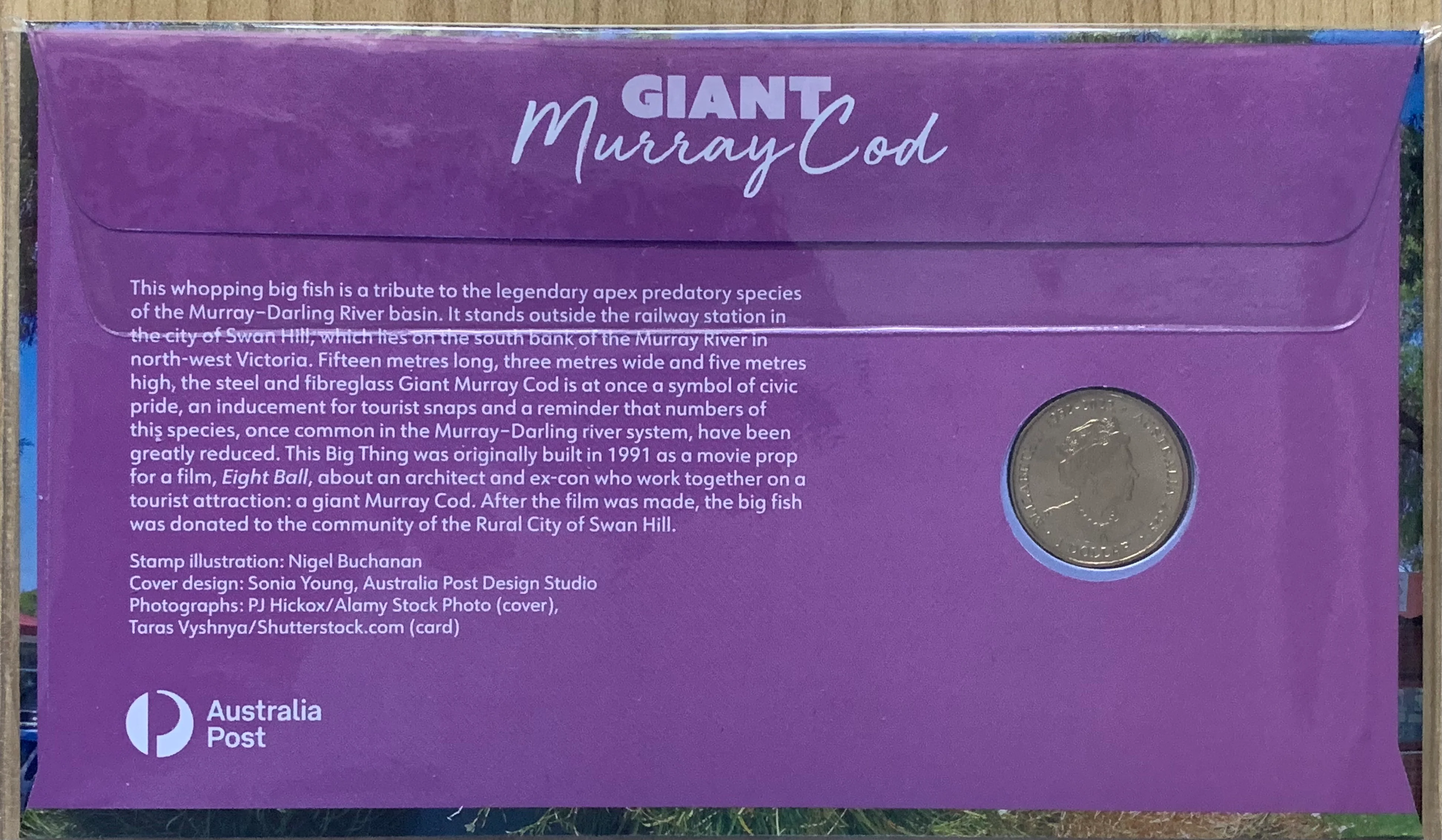 Australia 2024 Melbourne Money Expo $1 Giant Murray Cod PNC. Limited Edition - Image 2