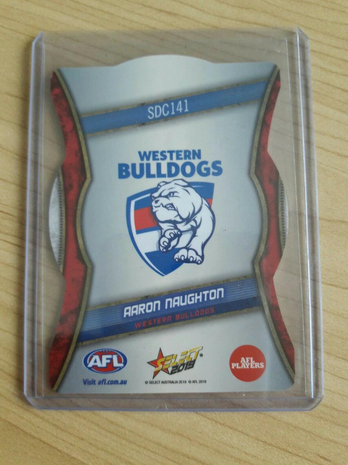 Aaron Naughton Select Footy Stars 2019 Silver Die Cut SDC141 - Image 2