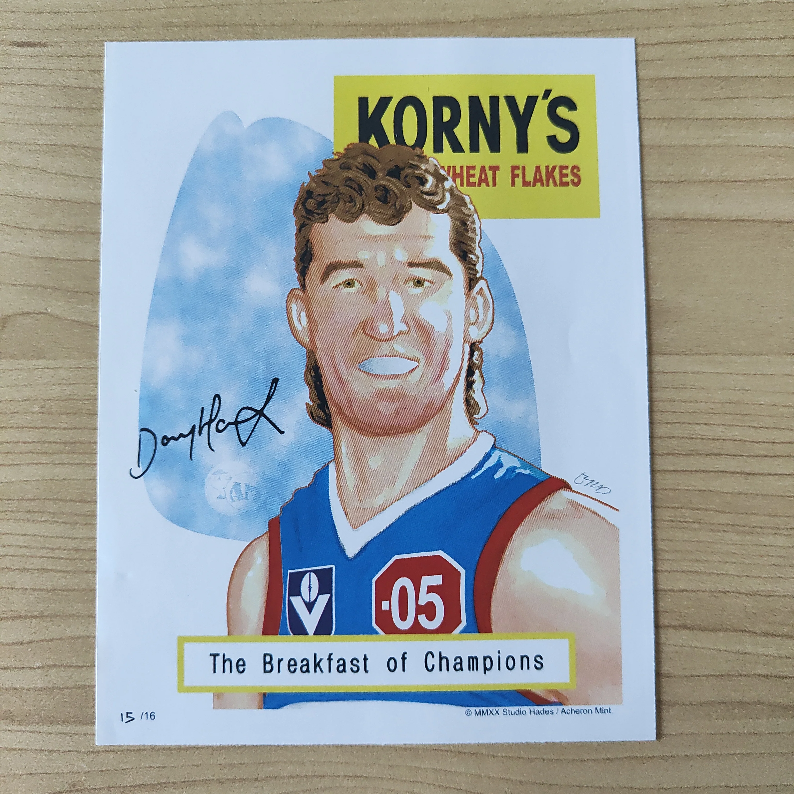 Acheron Mint Studio Hades Korny's Colour Footballers Boxtops II Swap Cards Doug Hawkins Footscray Western Bulldogs 15/16 - Image 4