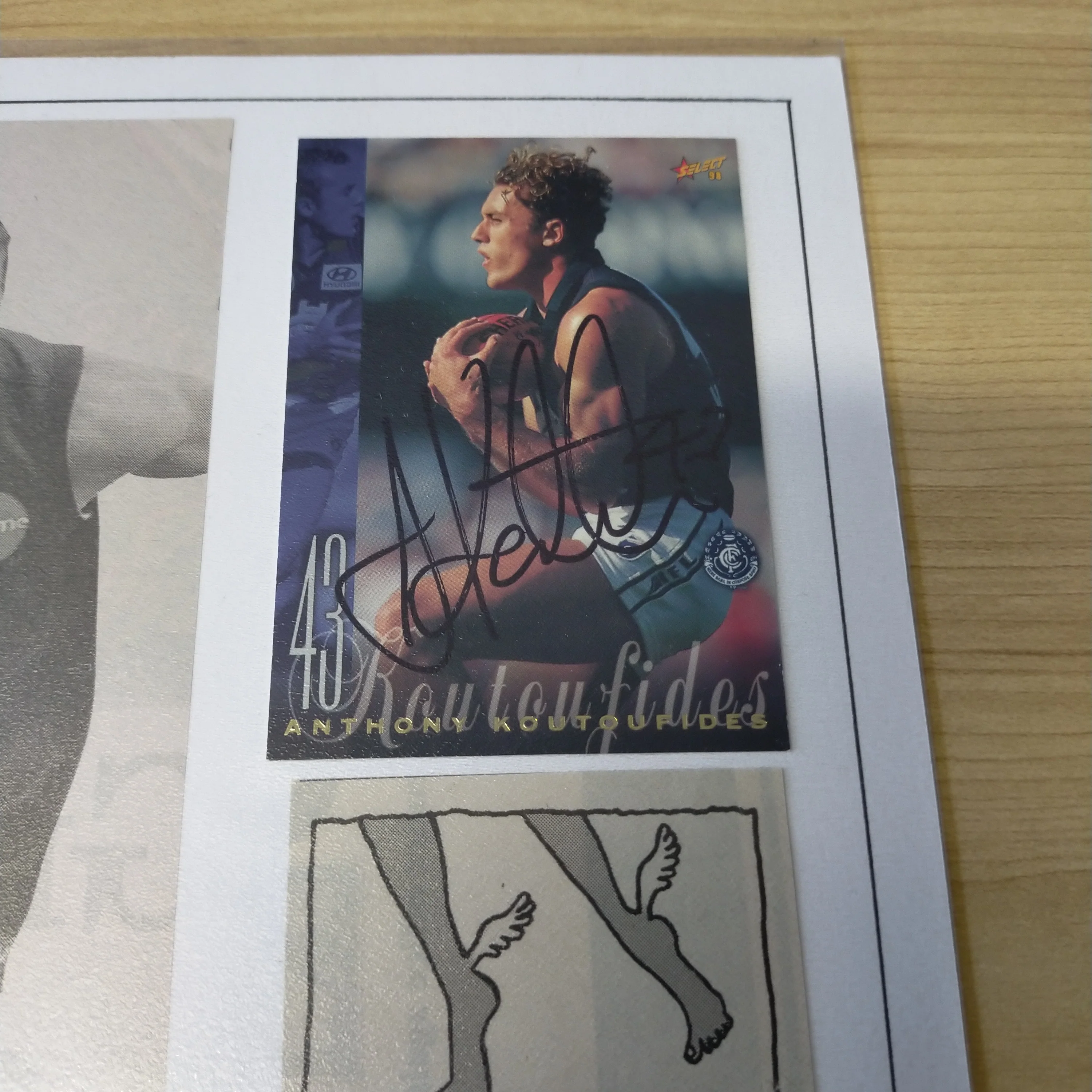 AFL VFL Carlton Player Signature Anthony Koutoufides - Image 2