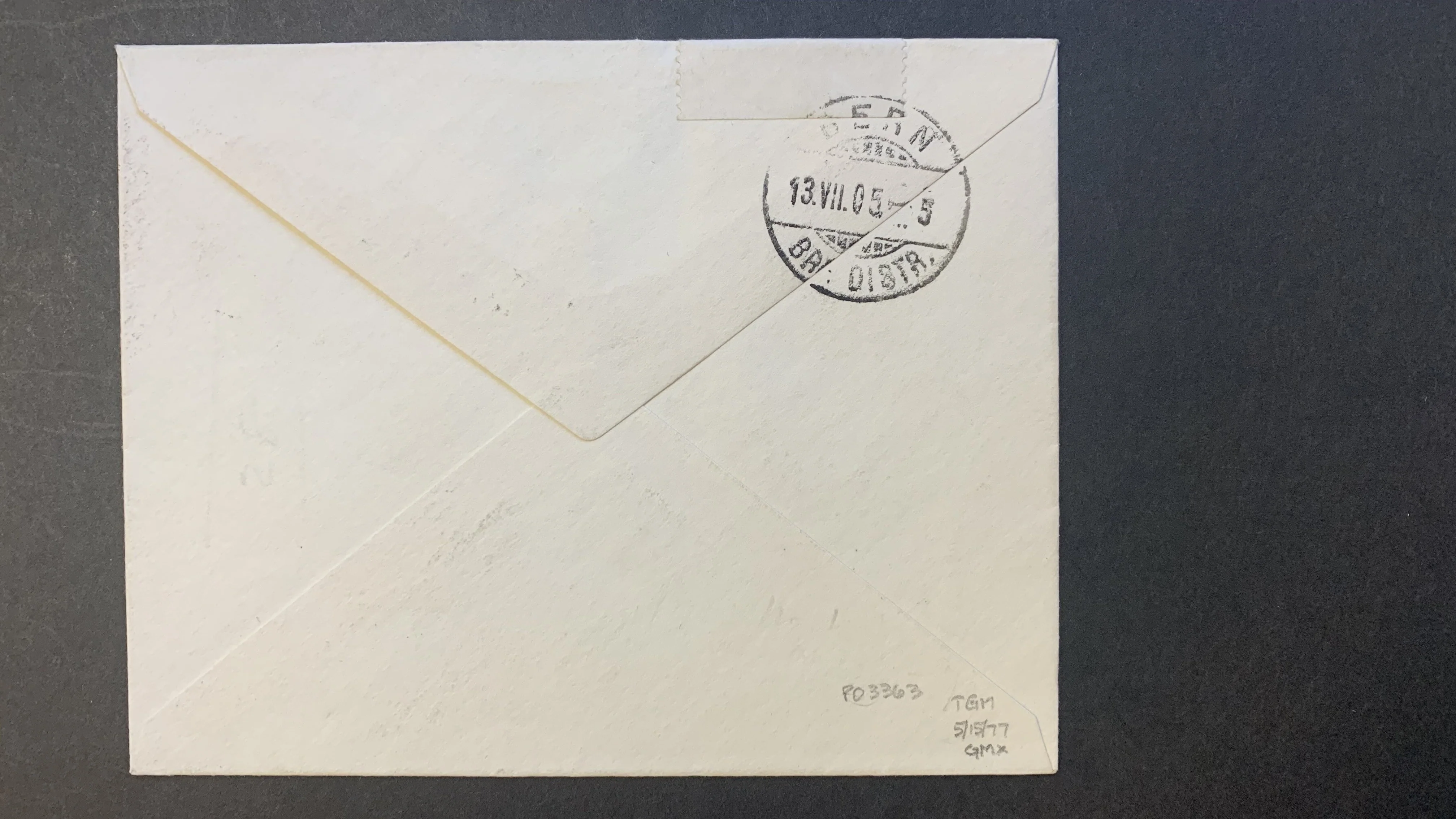 Antigua One Penny 1d Red Coat of Arms Envelope used St. John's to Bern  23/7/1905 - Image 2
