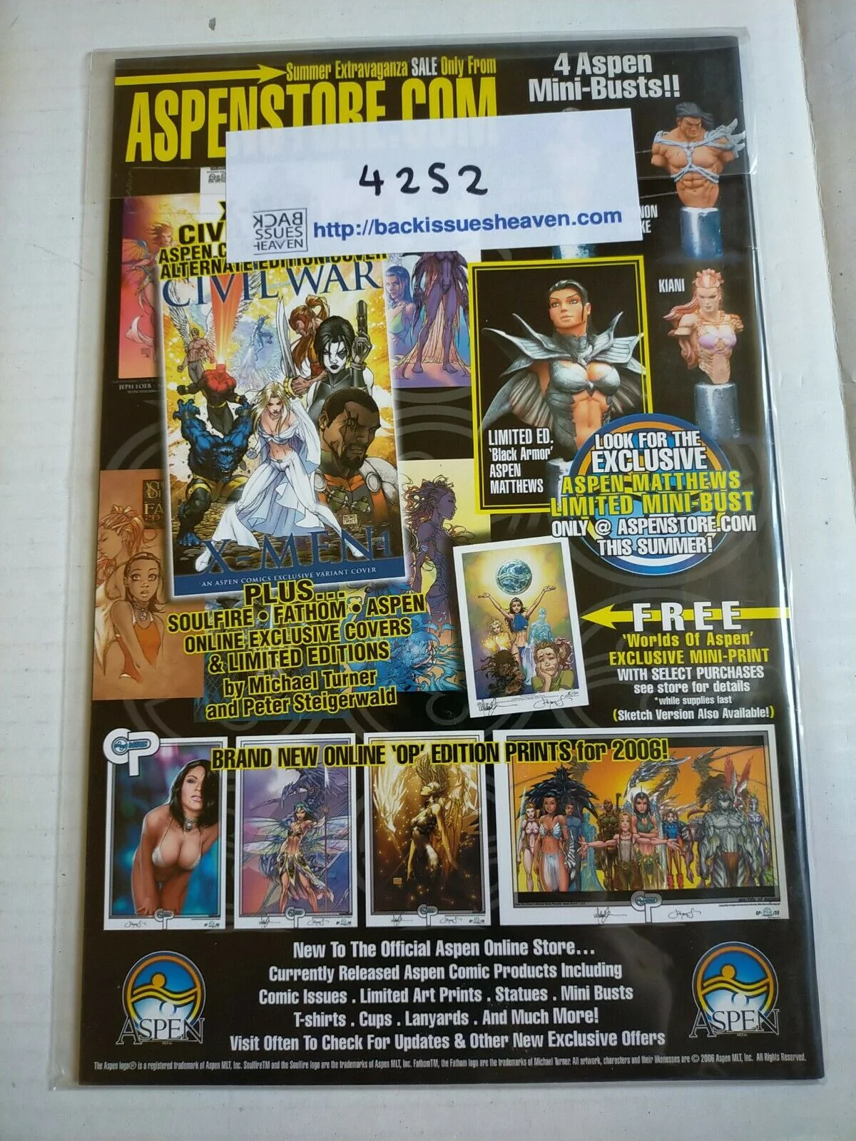 Aspen 2006 No.1 B Soulfire Chaos Reign Comic - Image 2