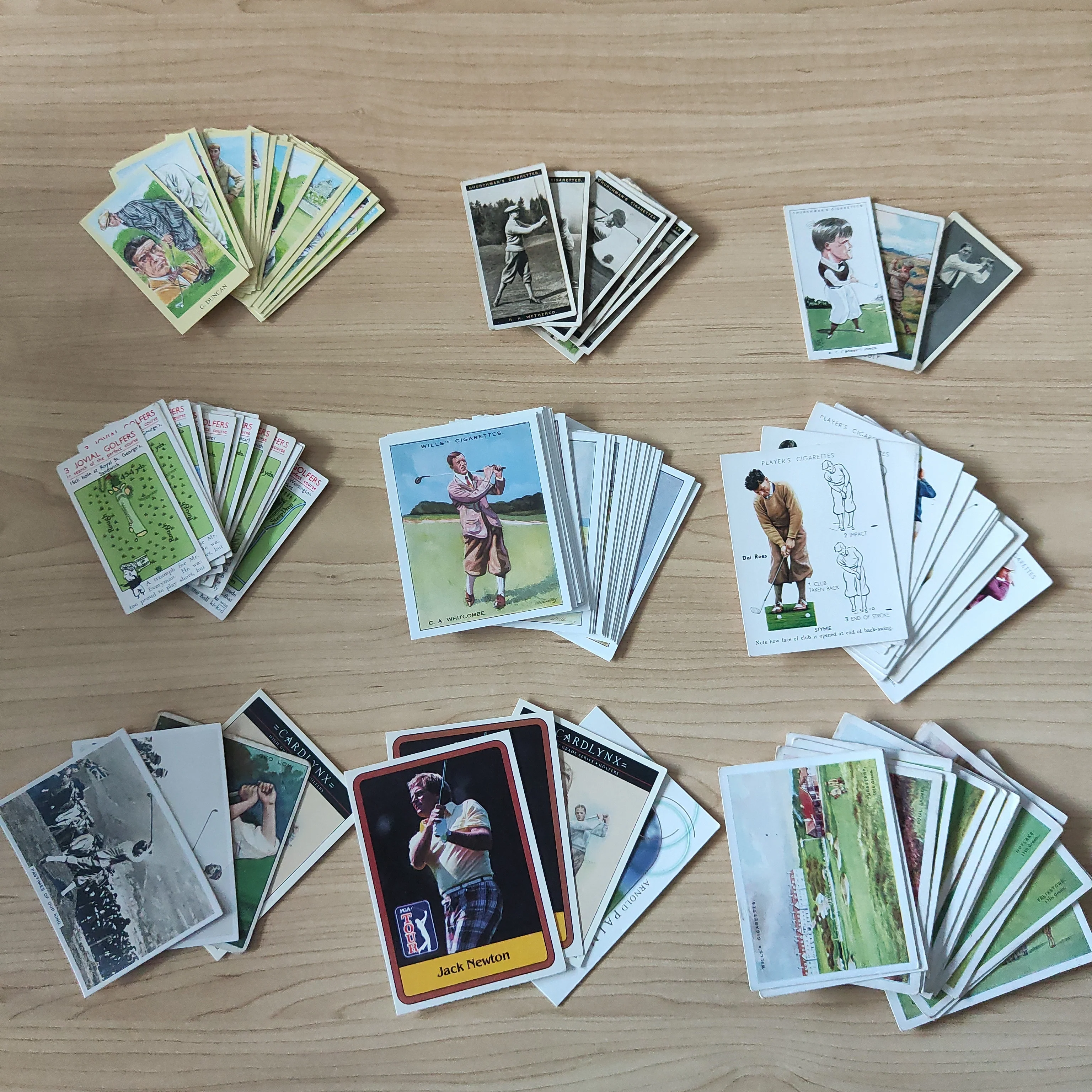 Golf 1914-2001 Assorted lot of over 250 Cigarette Cards - Image 13